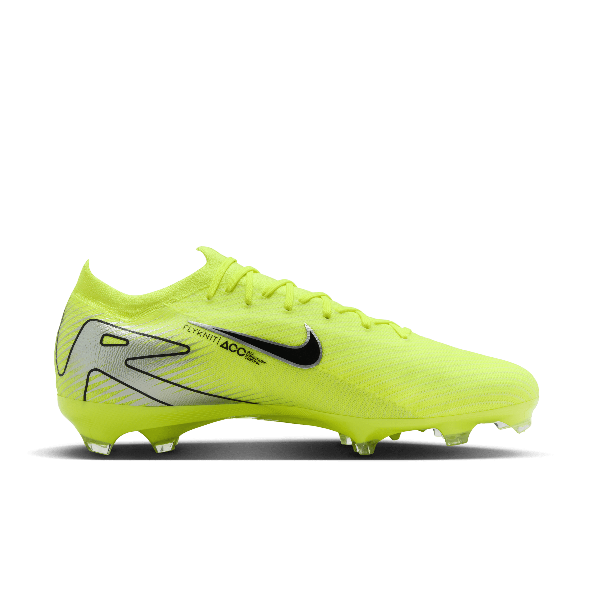 Chaussure de foot à crampons basse pour terrain sec Nike Mercurial Vapor 16 Pro - Jaune