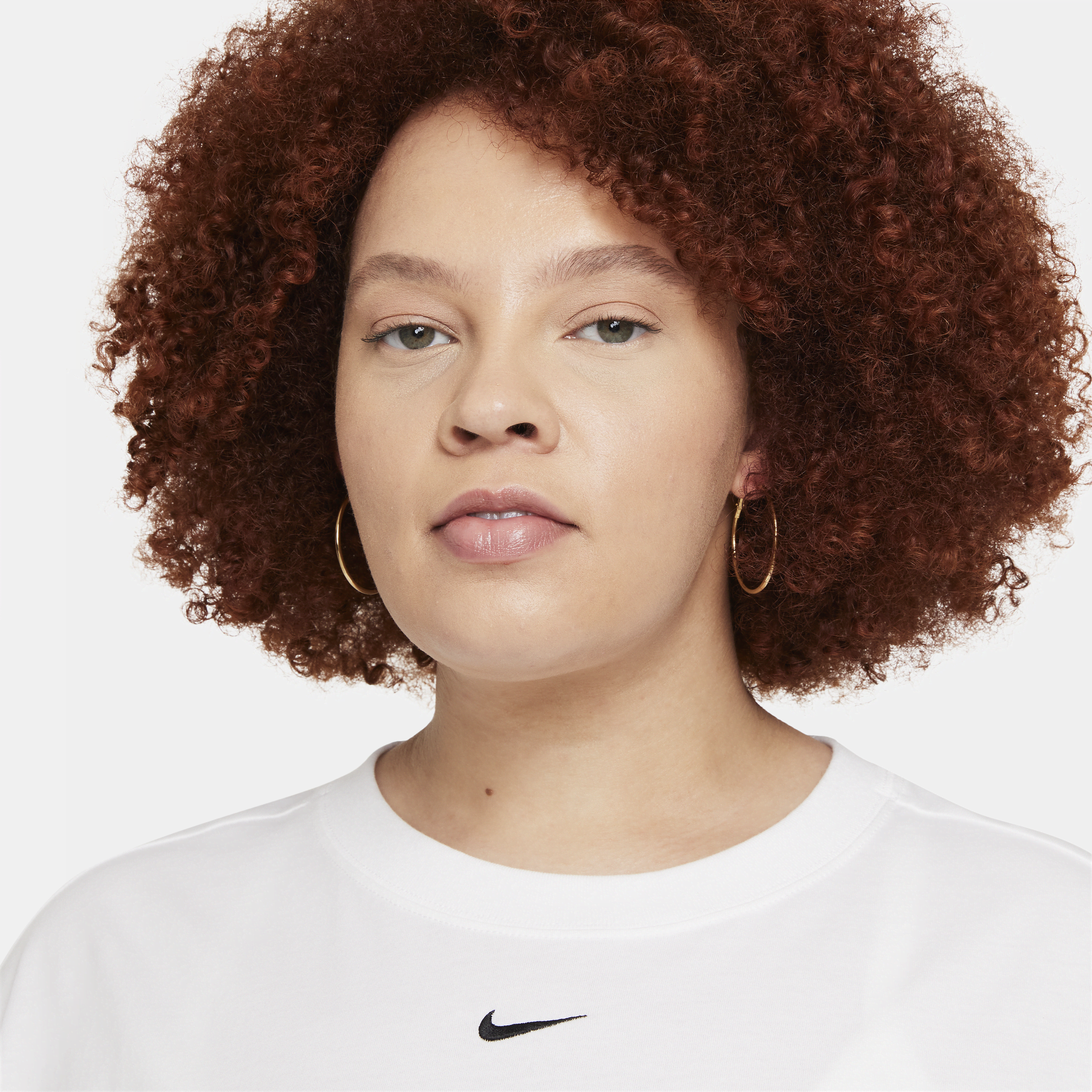 Haut à manches courtes oversize Nike Sportswear Essential pour Femme - Blanc