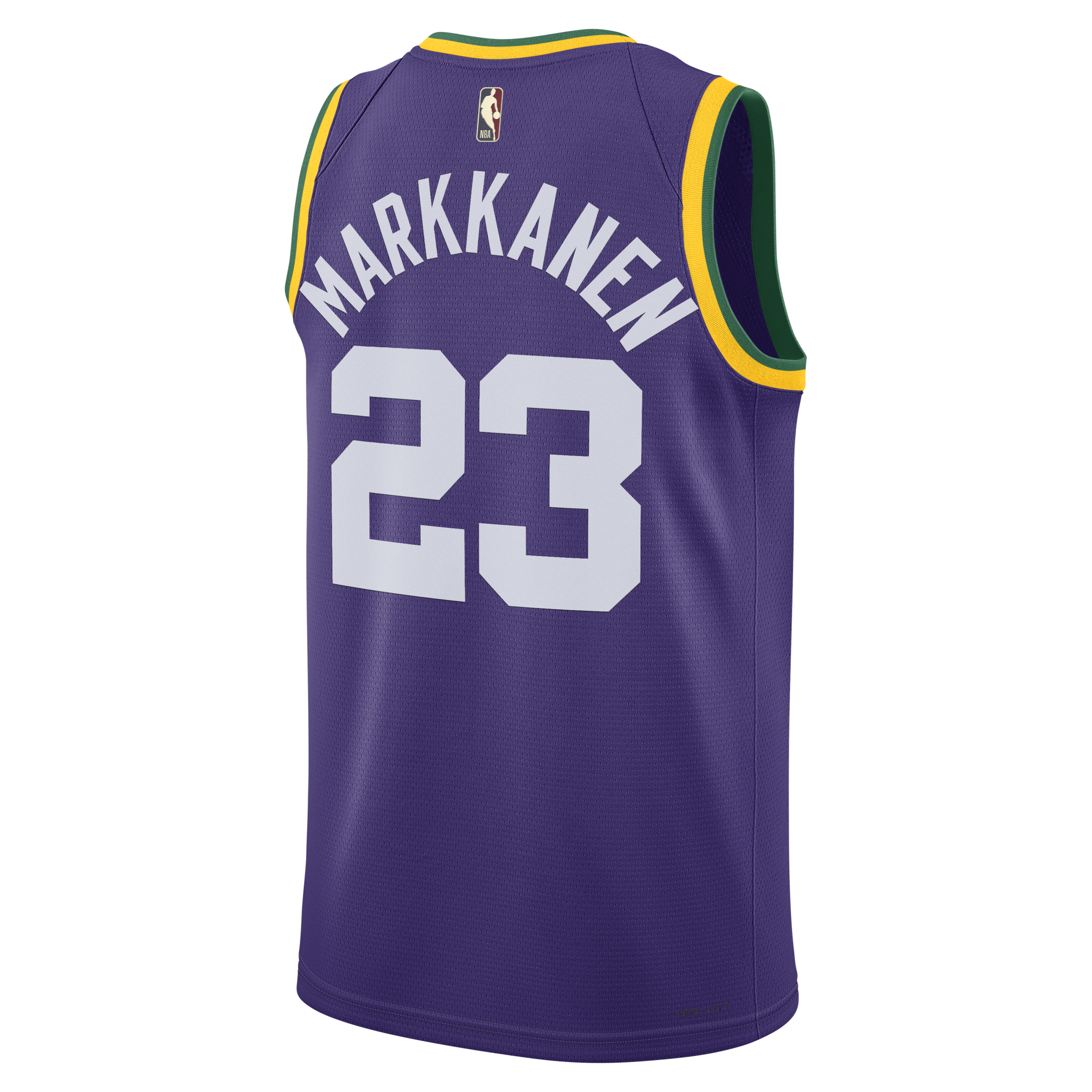 Nike Lauri Markkanen Utah Jazz 2023 24 Dri-FIT Swingman NBA-jersey voor heren Paars