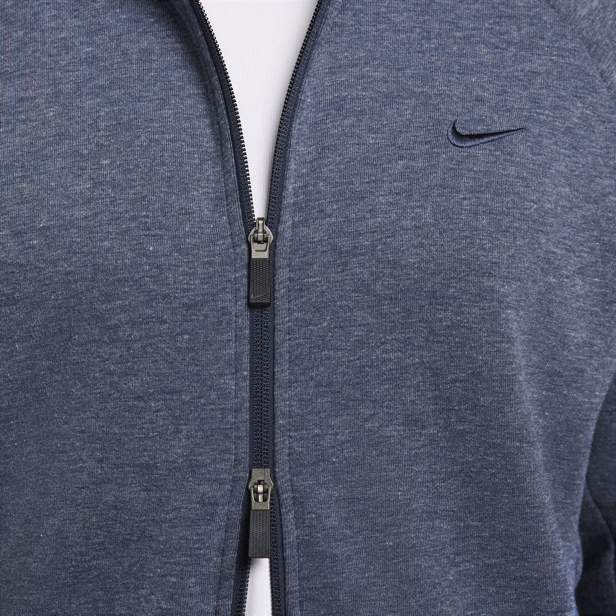 Sweat à capuche et zip haute performance Dri-FIT UV Nike Primary Fleece pour homme - Bleu