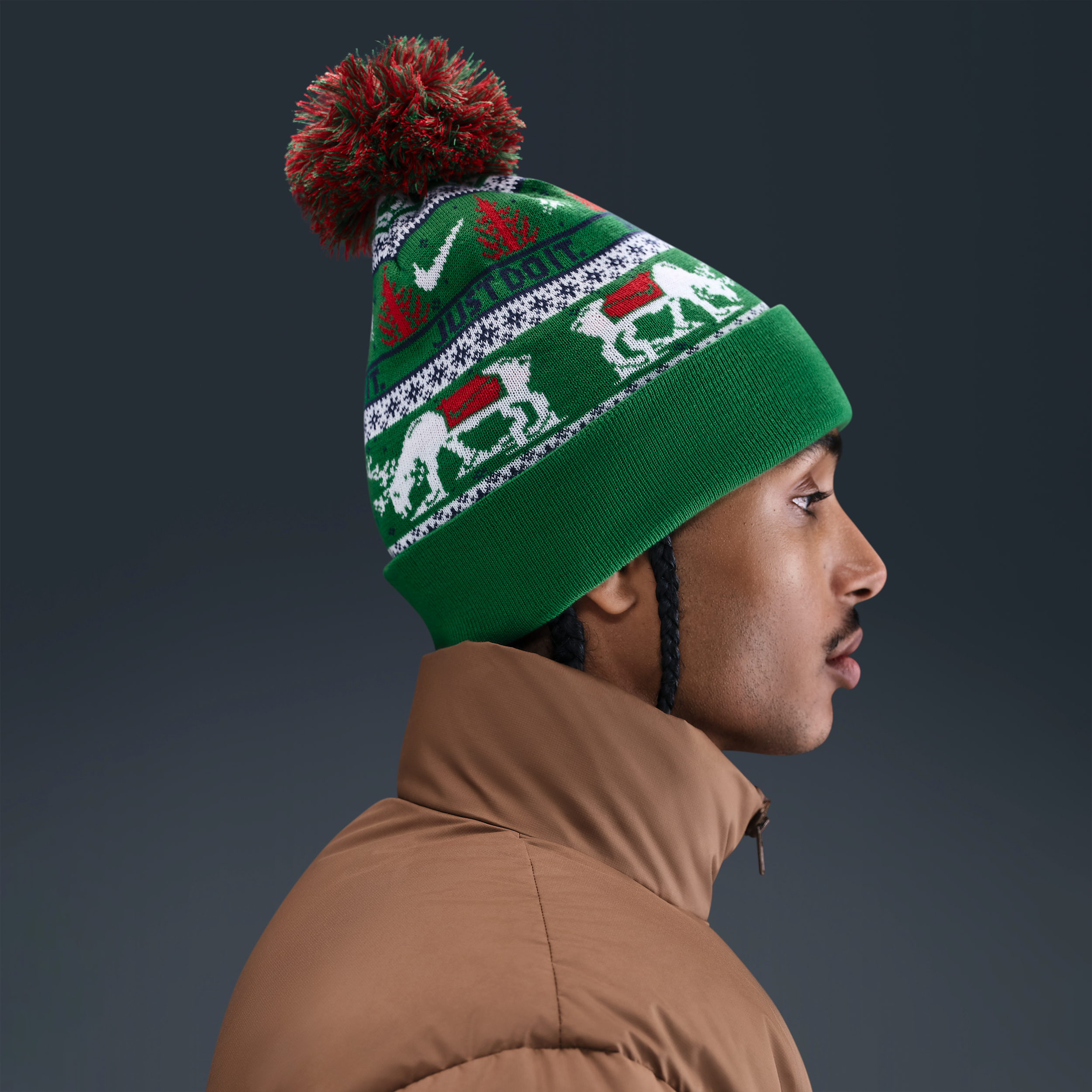Thumbnail - Nike Peak Winter-Wonderland-Beanie - Grün