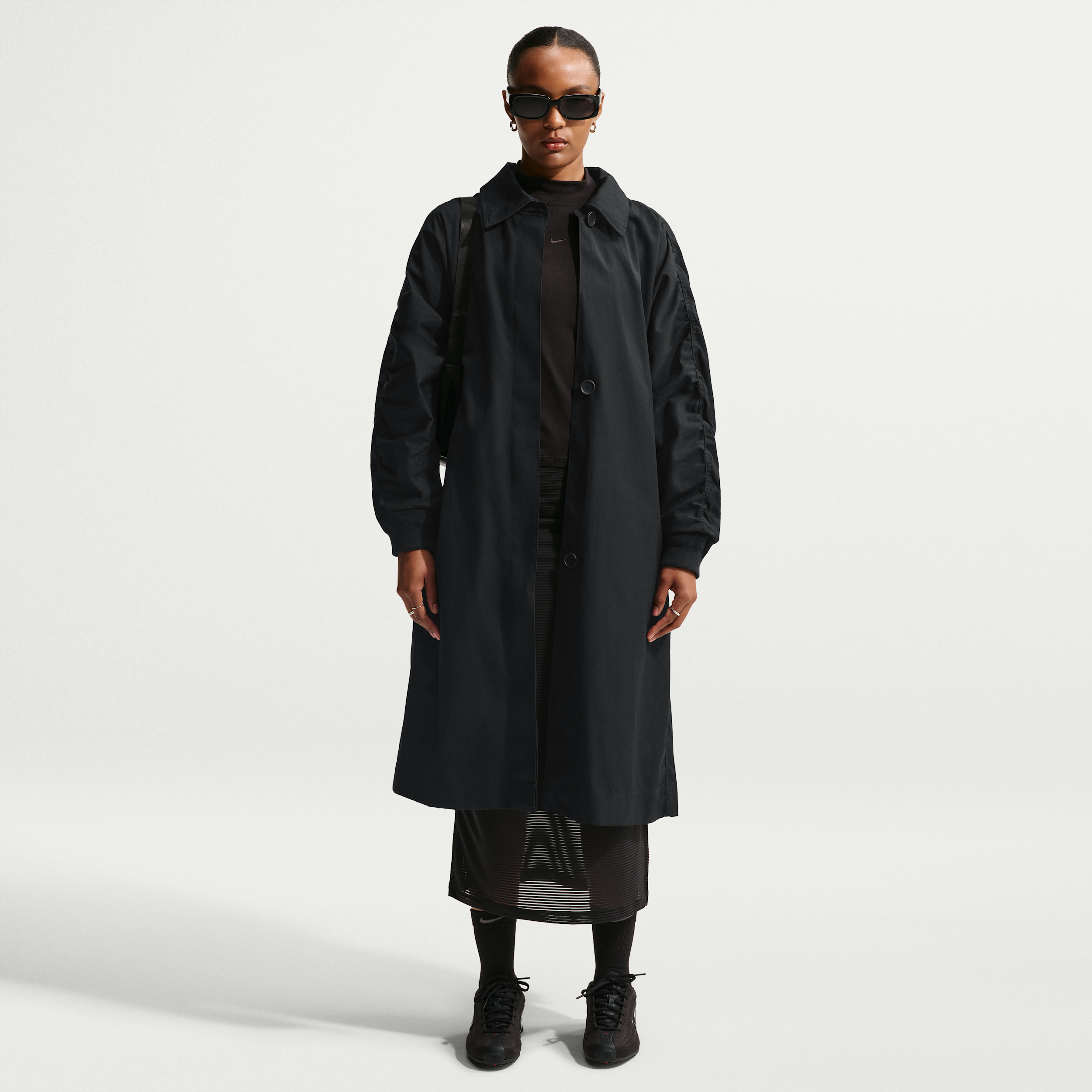 Trench oversize Nike – Donna - Nero