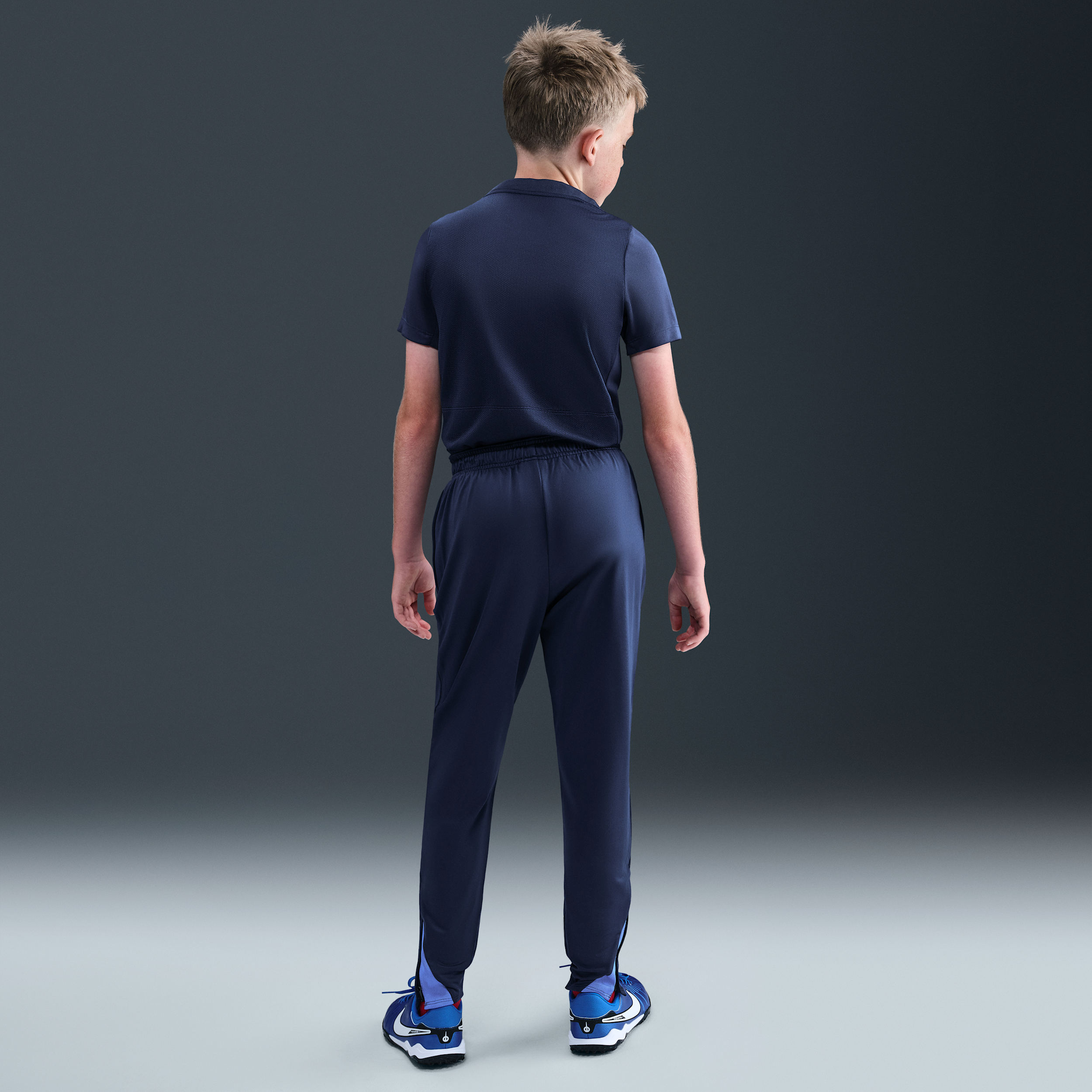 Nike Paris Saint-Germain Strike Dri-FIT knit voetbalbroek voor kids Blauw