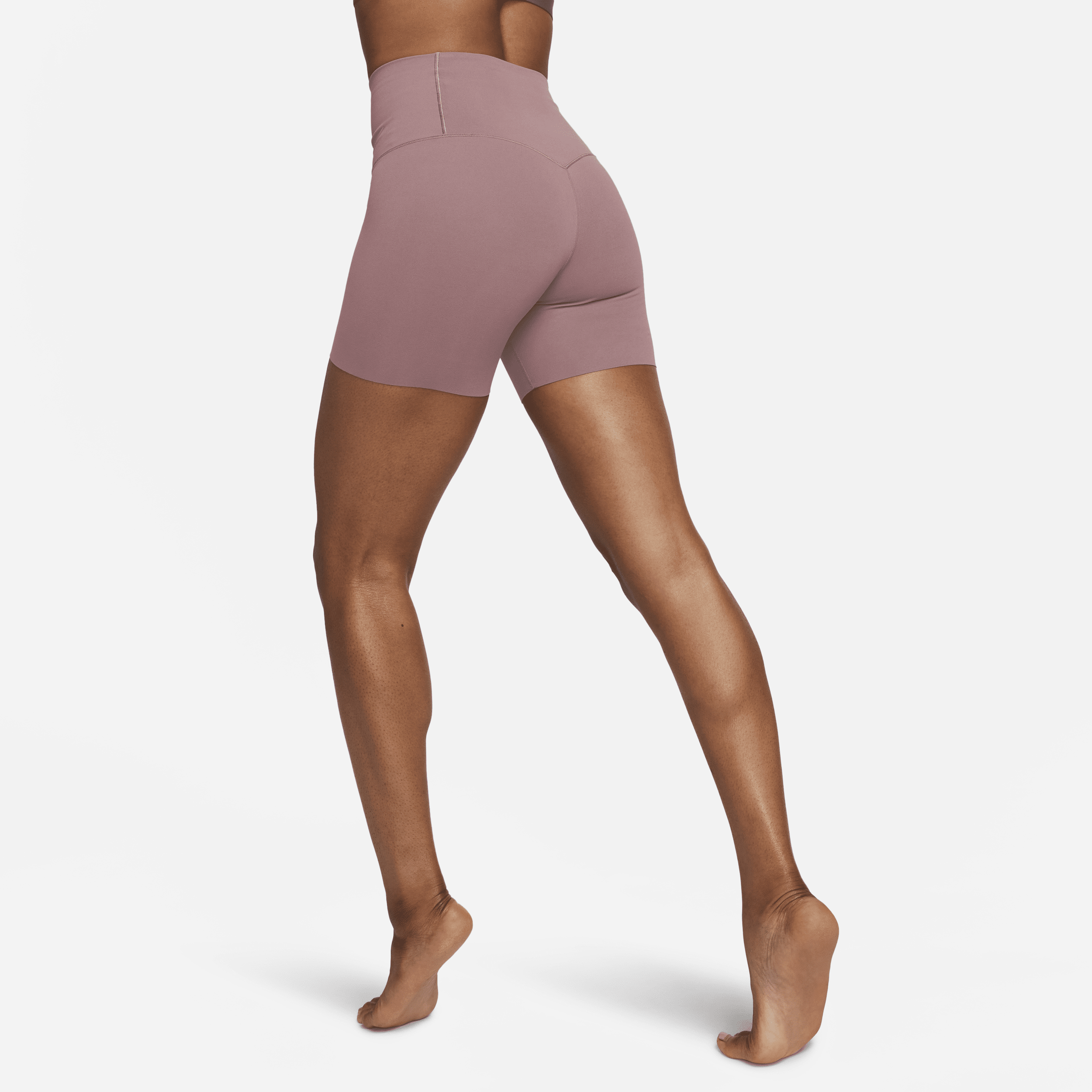 Nike Zenvy bikeshorts met iets ondersteunende hoge taille voor dames (13 cm) Paars