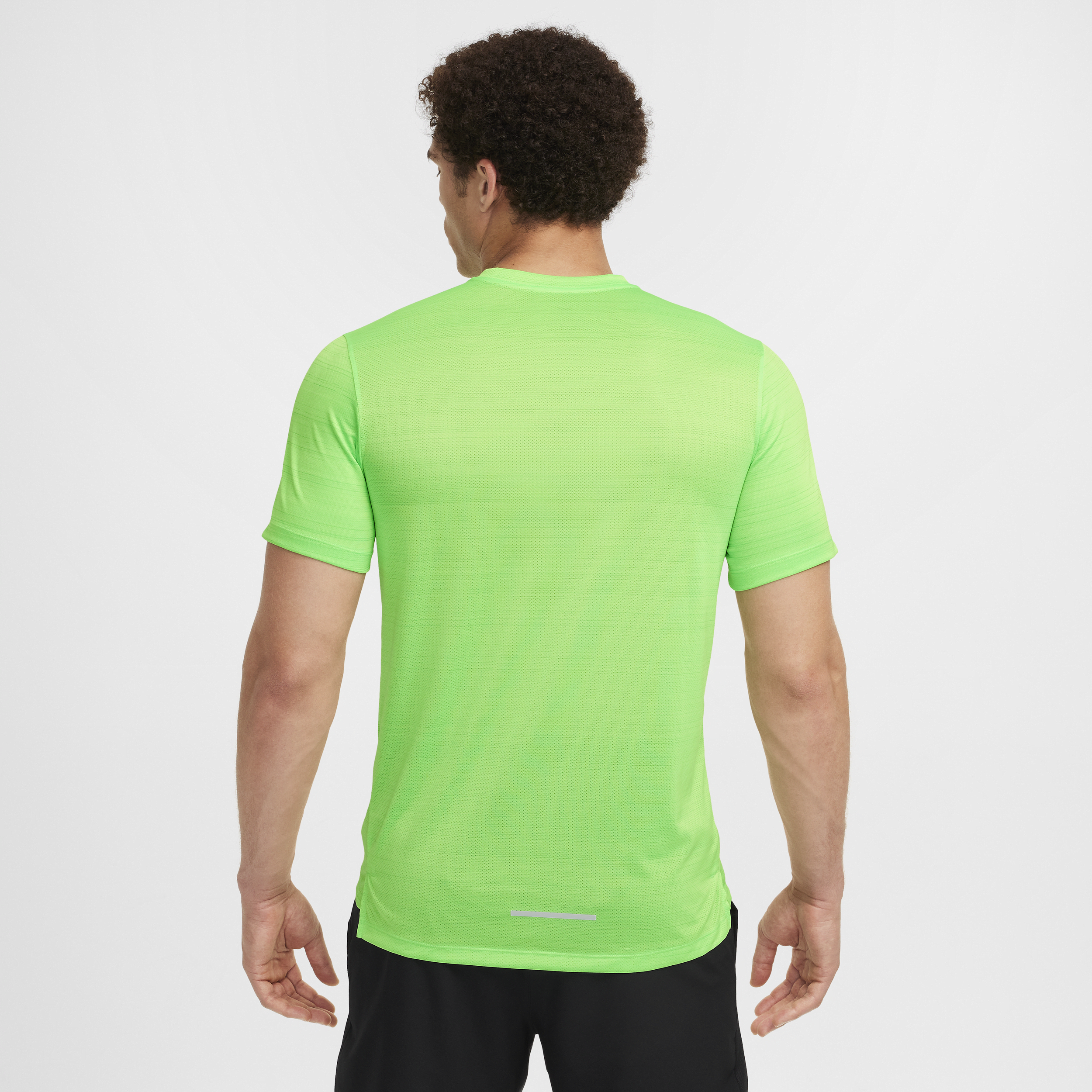 Haut de running à manches courtes Nike Miler pour Homme - Vert