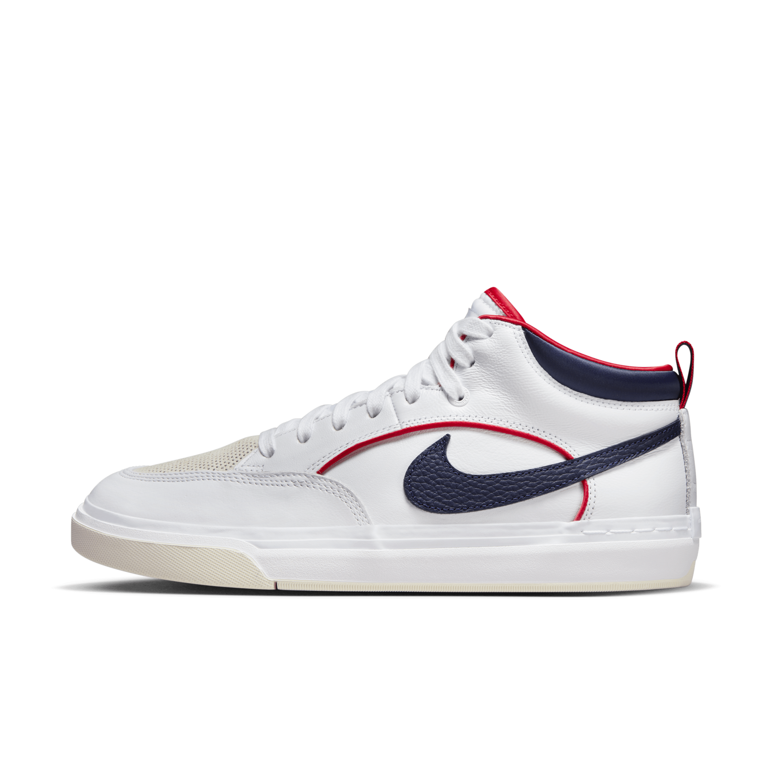 Nike SB React Leo Premium Skate Shoes - White - FD0268-100