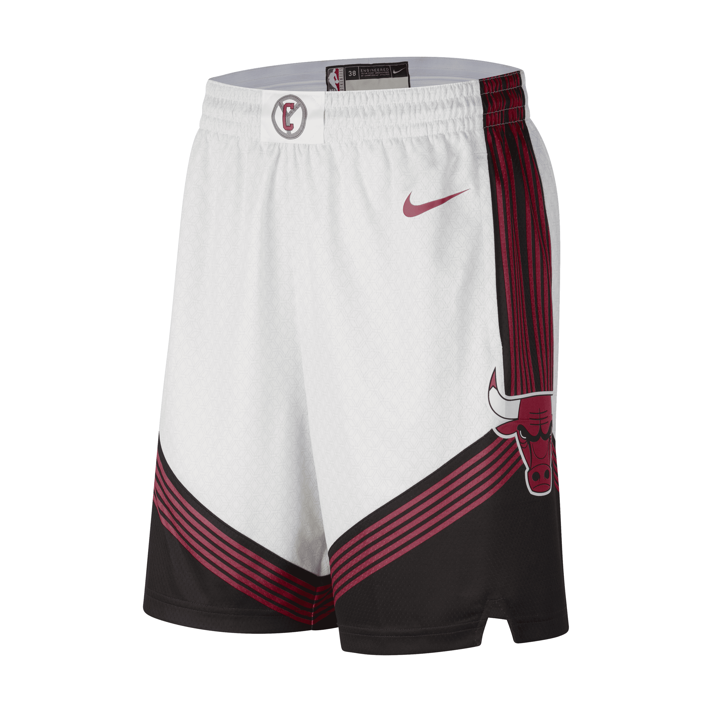 Spodenki męskie Chicago Bulls City Edition Nike Dri-FIT NBA Swingman - Biel