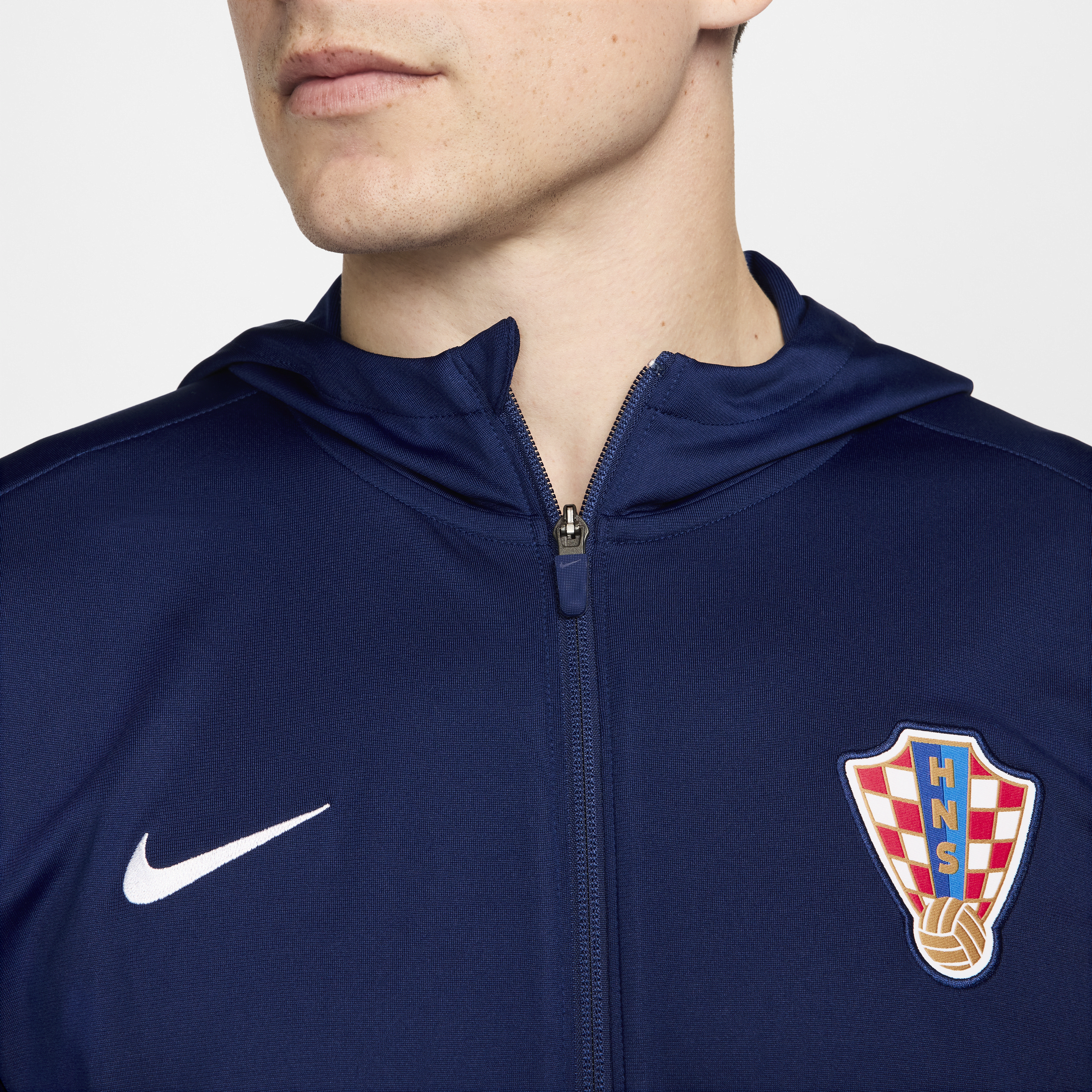 Survêtement de foot à capuche Nike Dri-FIT Croatie Strike pour homme - Bleu