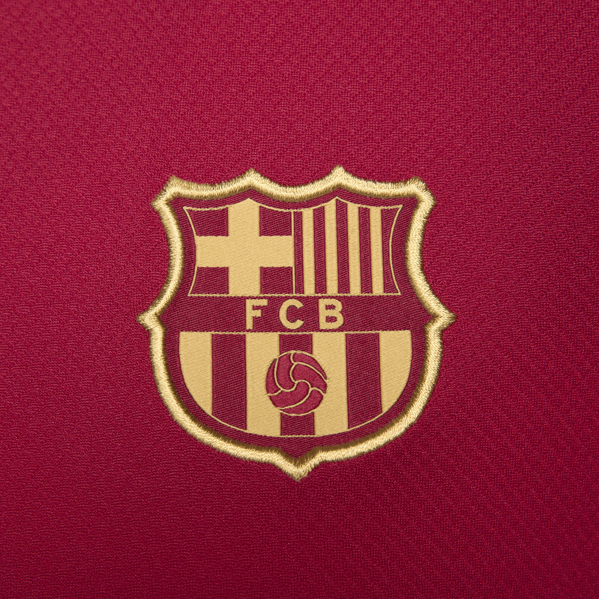 Nike FC Barcelona Strike Dri-FIT knit voetbaltop voor dames Rood