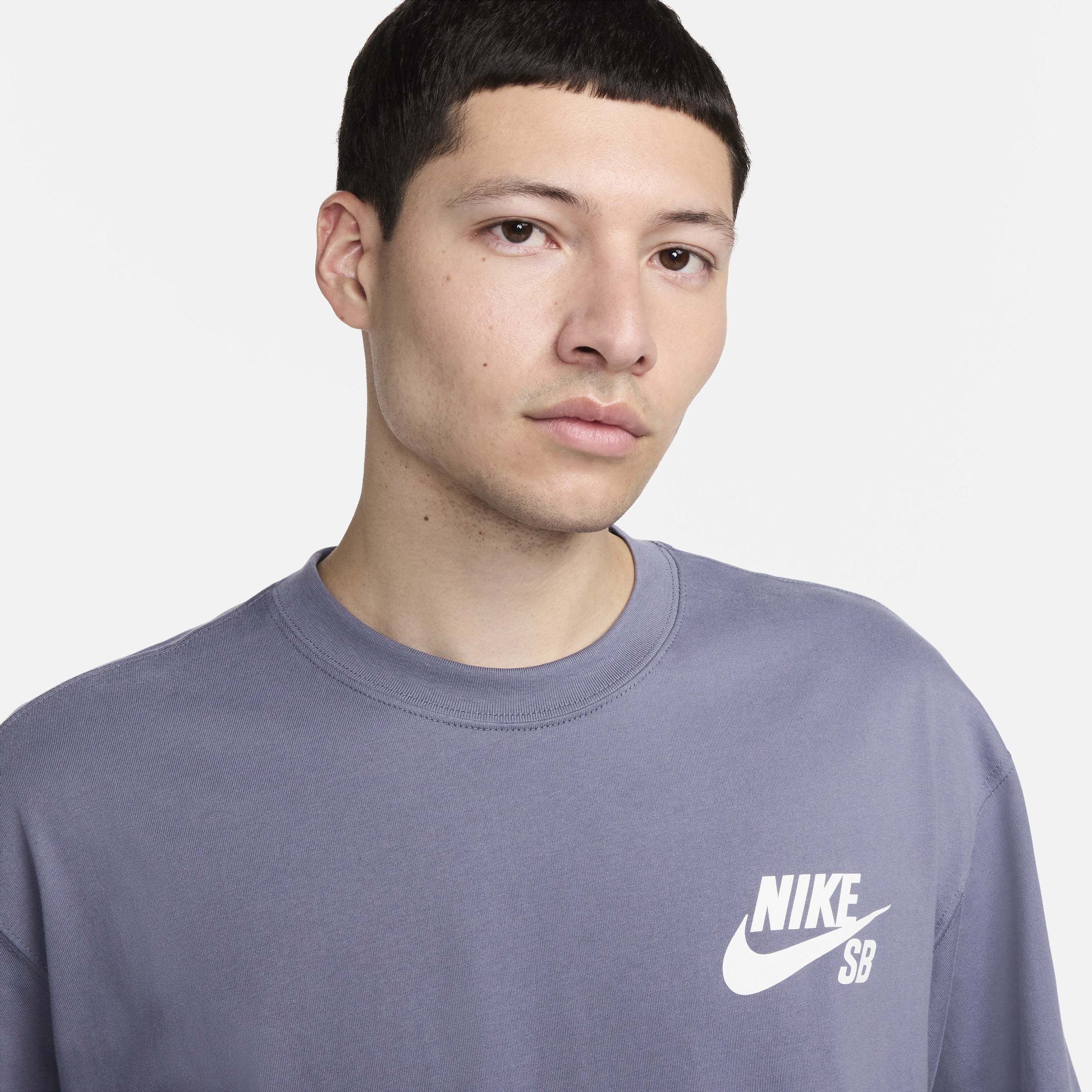 Nike SB Skateshirt met logo Grijs