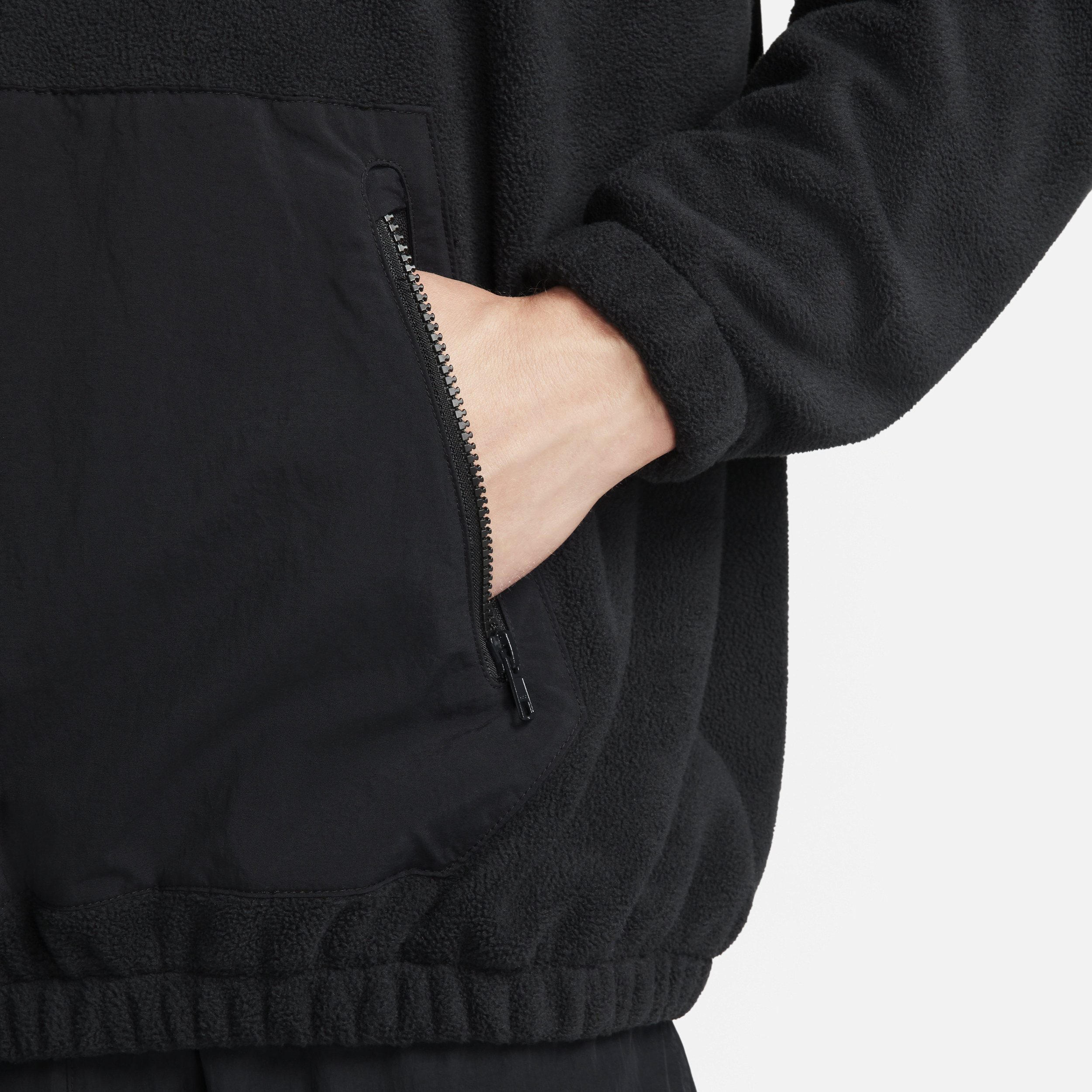 Nike Club Fleece hoodie van polarfleece voor heren Zwart