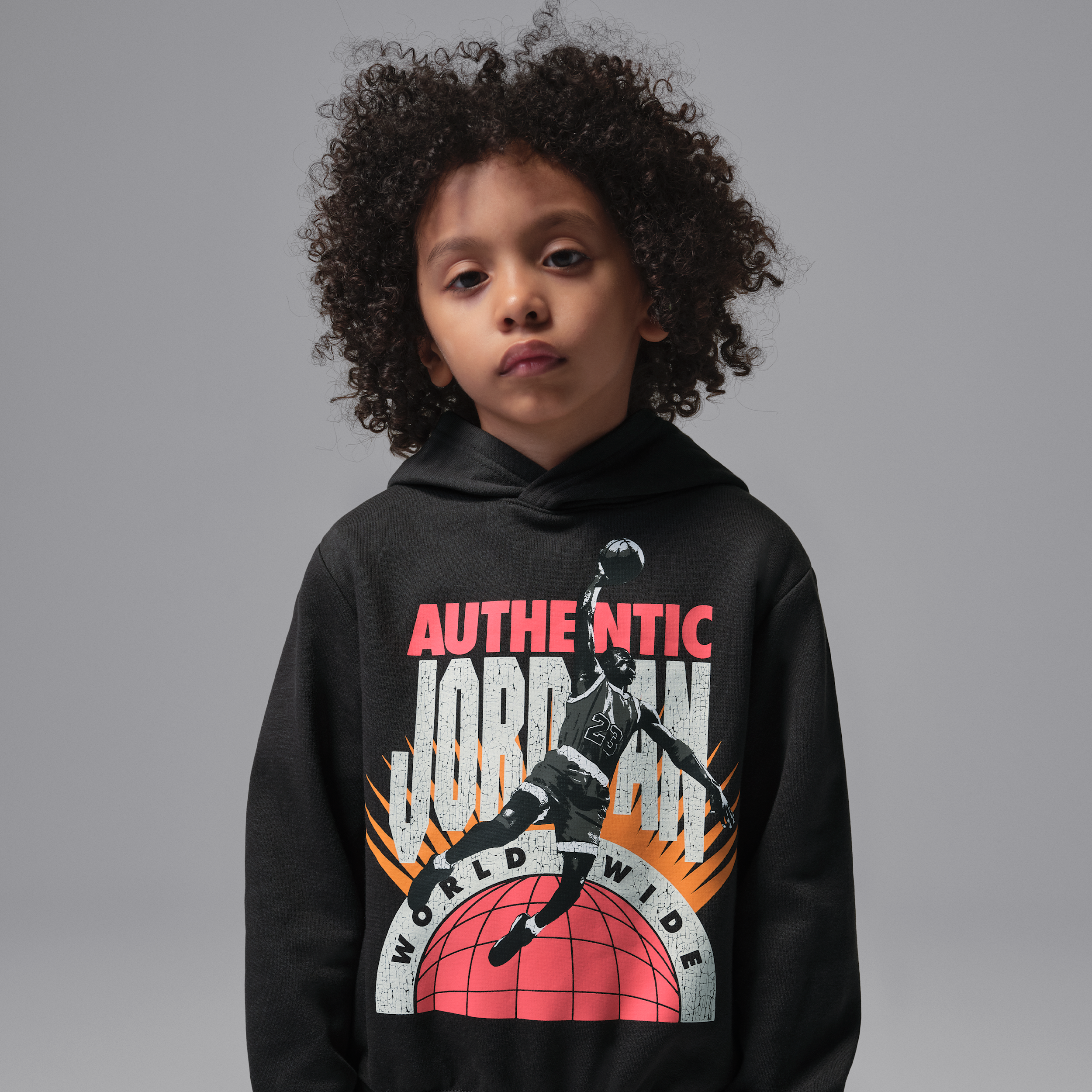 Thumbnail - Jordan Brooklyn Fleece AJ6 2-teiliges Pullover-Set (jüngere Kinder) - Schwarz