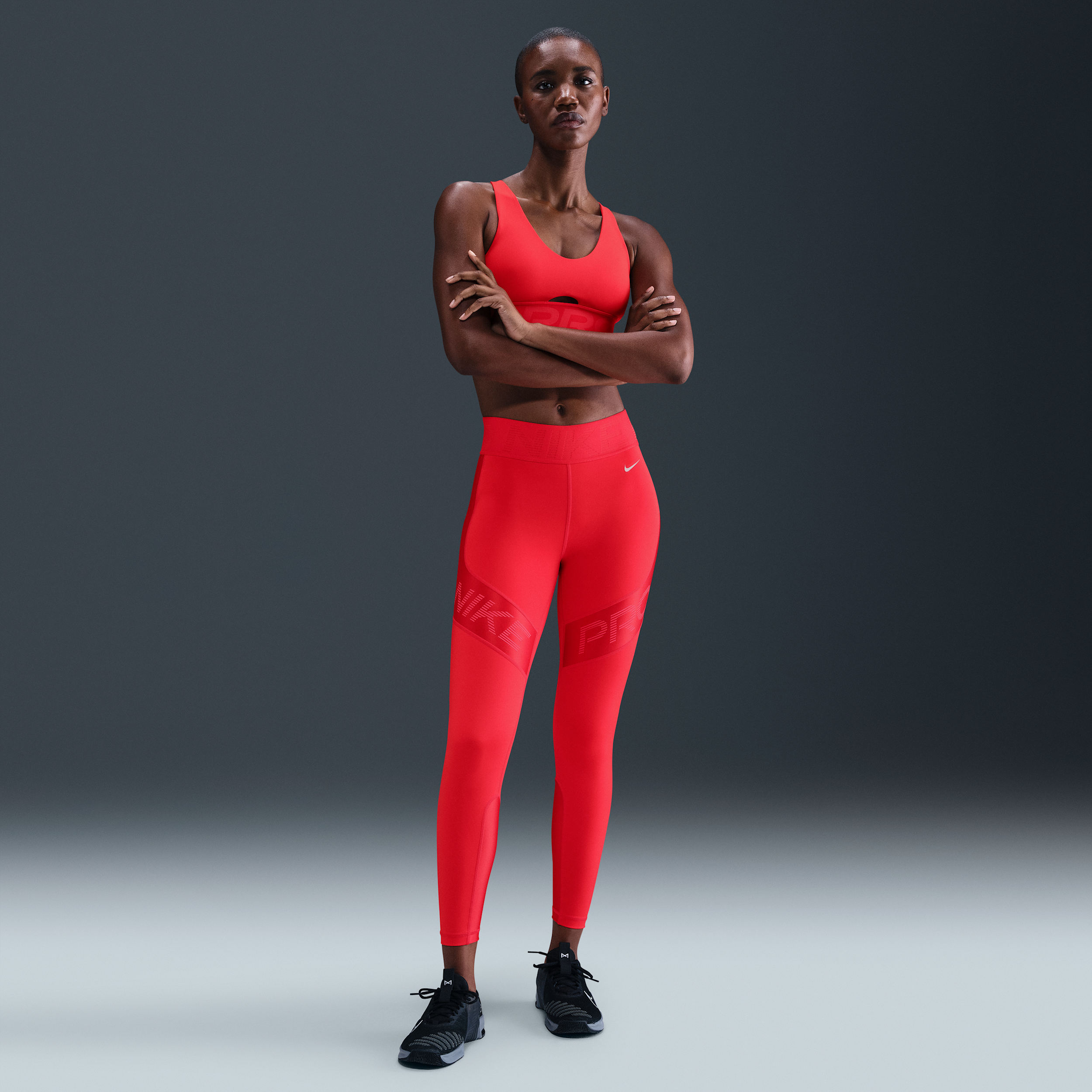 Thumbnail - Nike Pro Sculpt 7/8-Leggings mit hohem Bund (Damen) - Rot