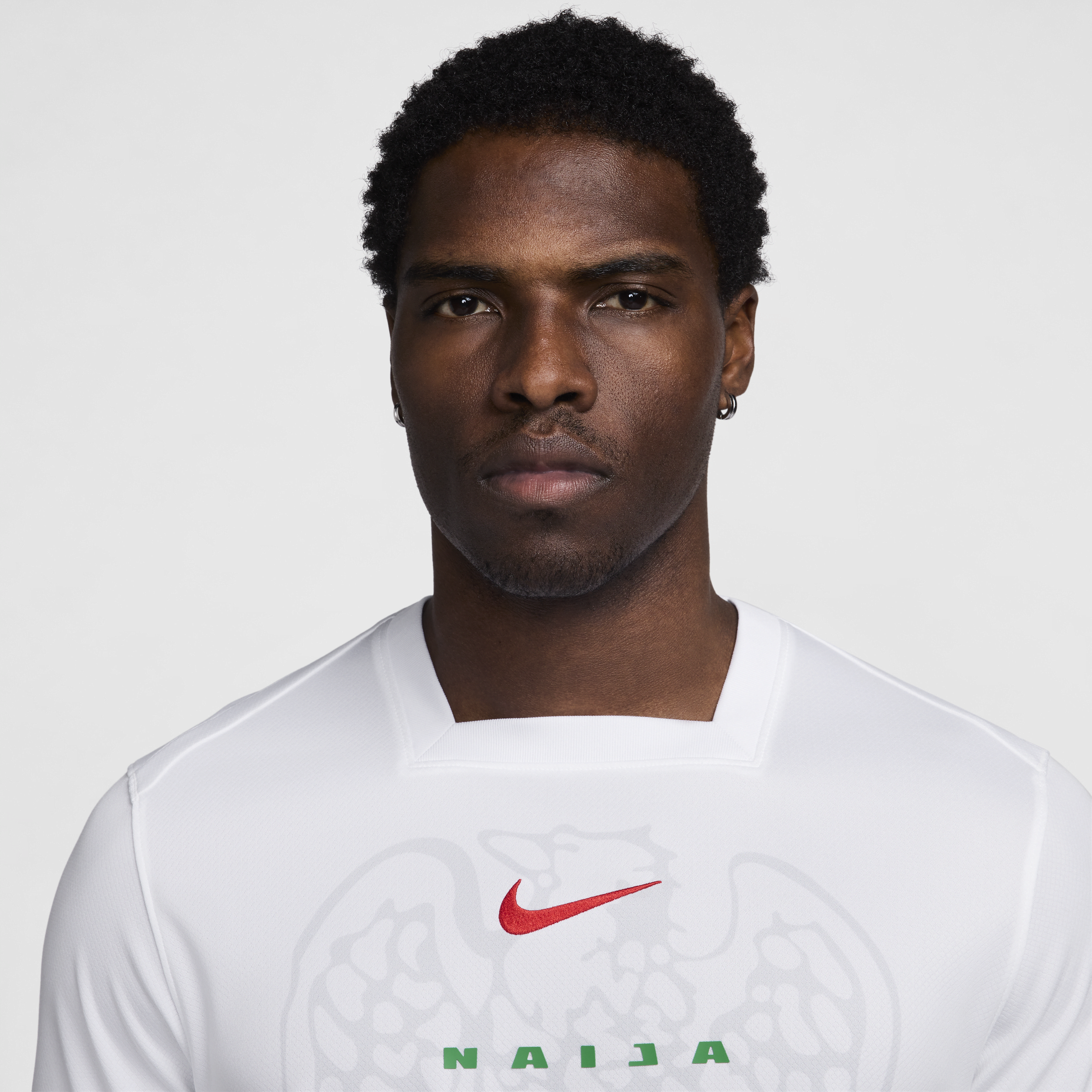 Nike Nigeria 2024 Stadium Thuis Dri-FIT replica voetbalshirt voor heren Wit