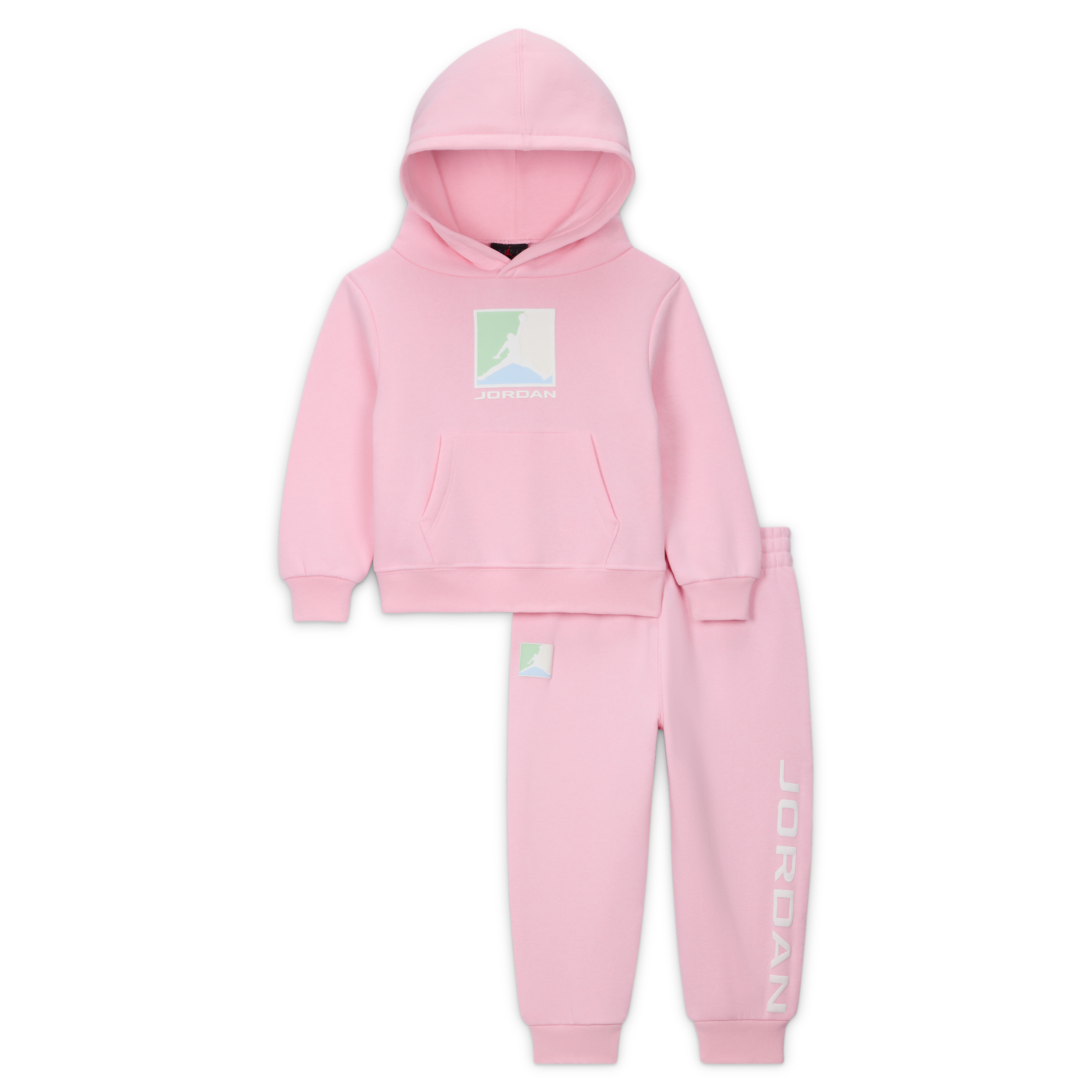 Completo in 2 pezzi con felpa Baseline con cappuccio in fleece Jordan Essentials – Bebè (12-24 mesi) - Rosa