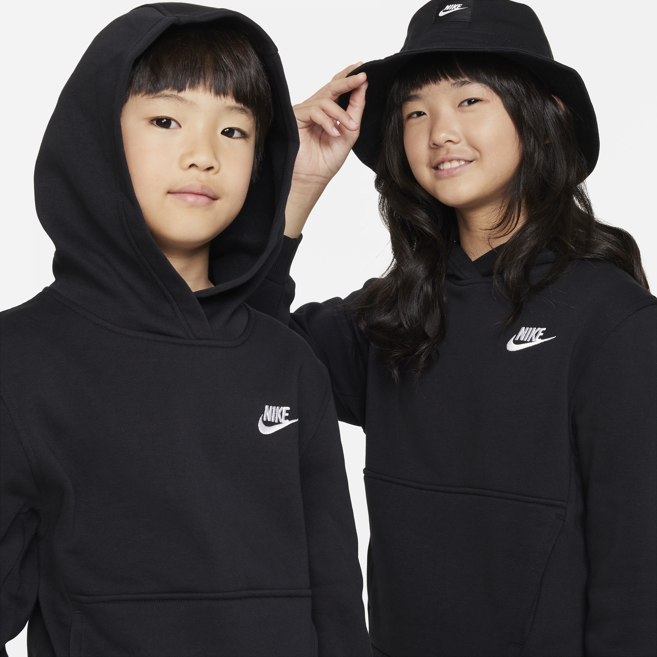 Sweat à capuche Nike Sportswear Club Fleece pour ado - Noir