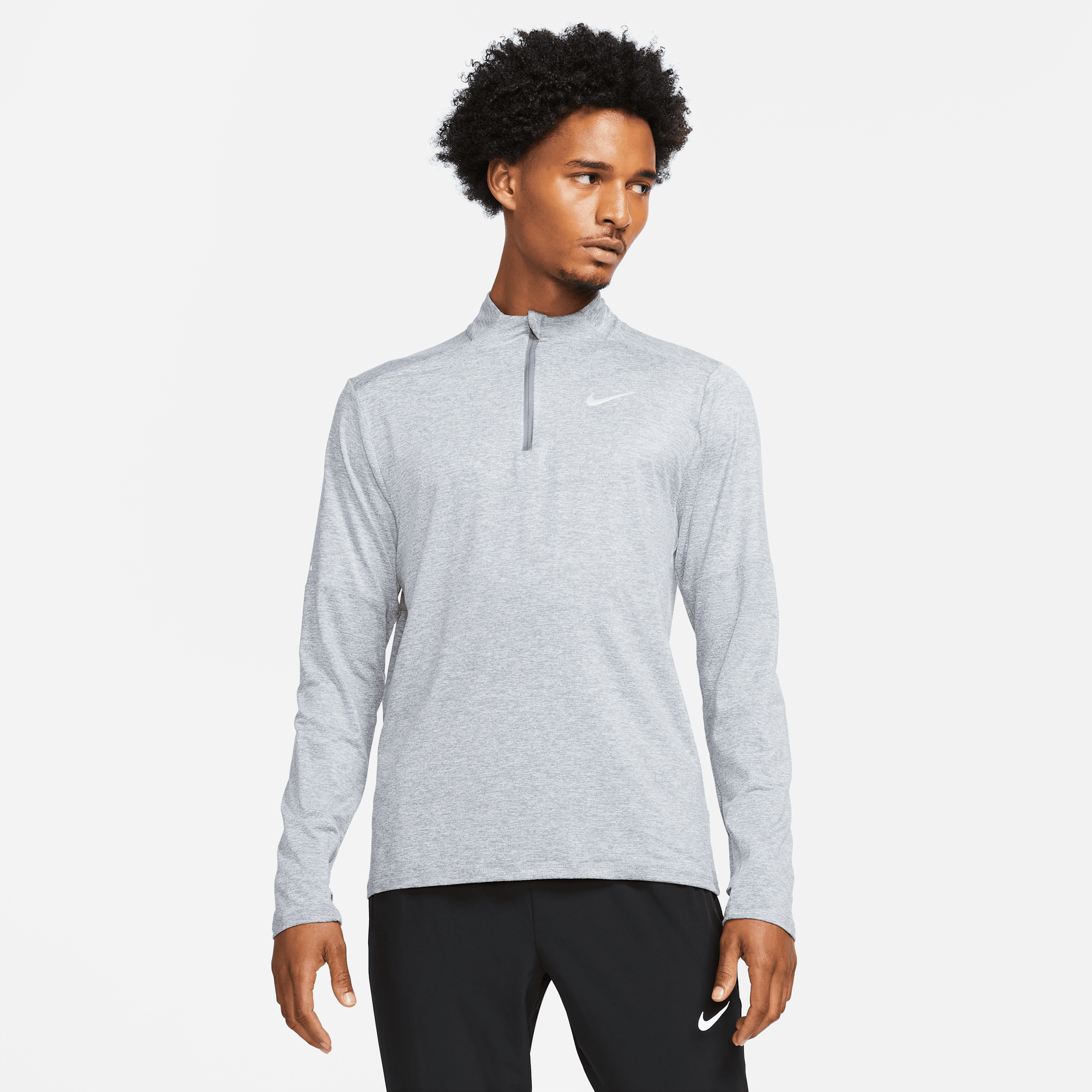Nike Hardloopshirts grijs