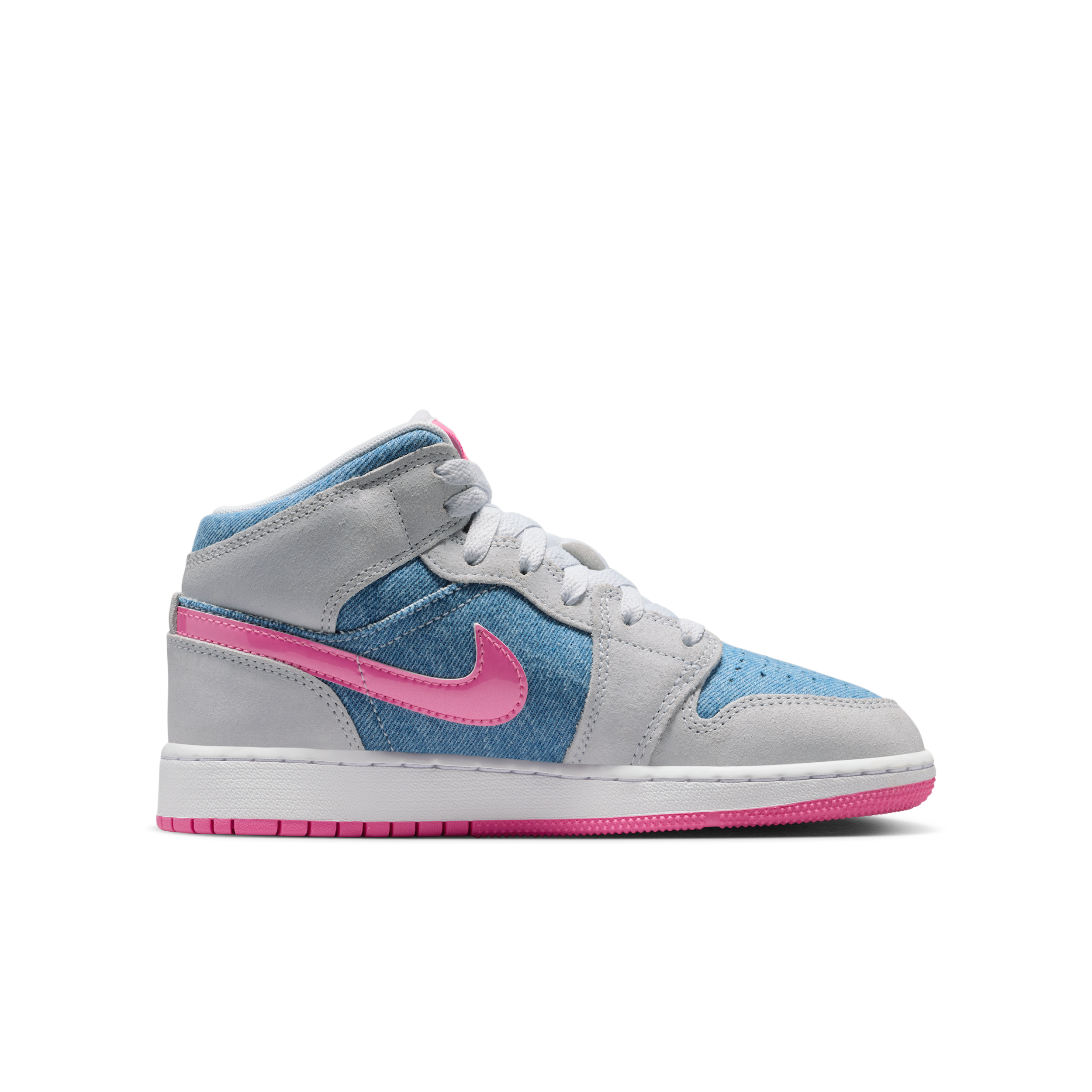 Thumbnail - Air Jordan 1 Mid SE Schuh (ältere Kinder) - Blau