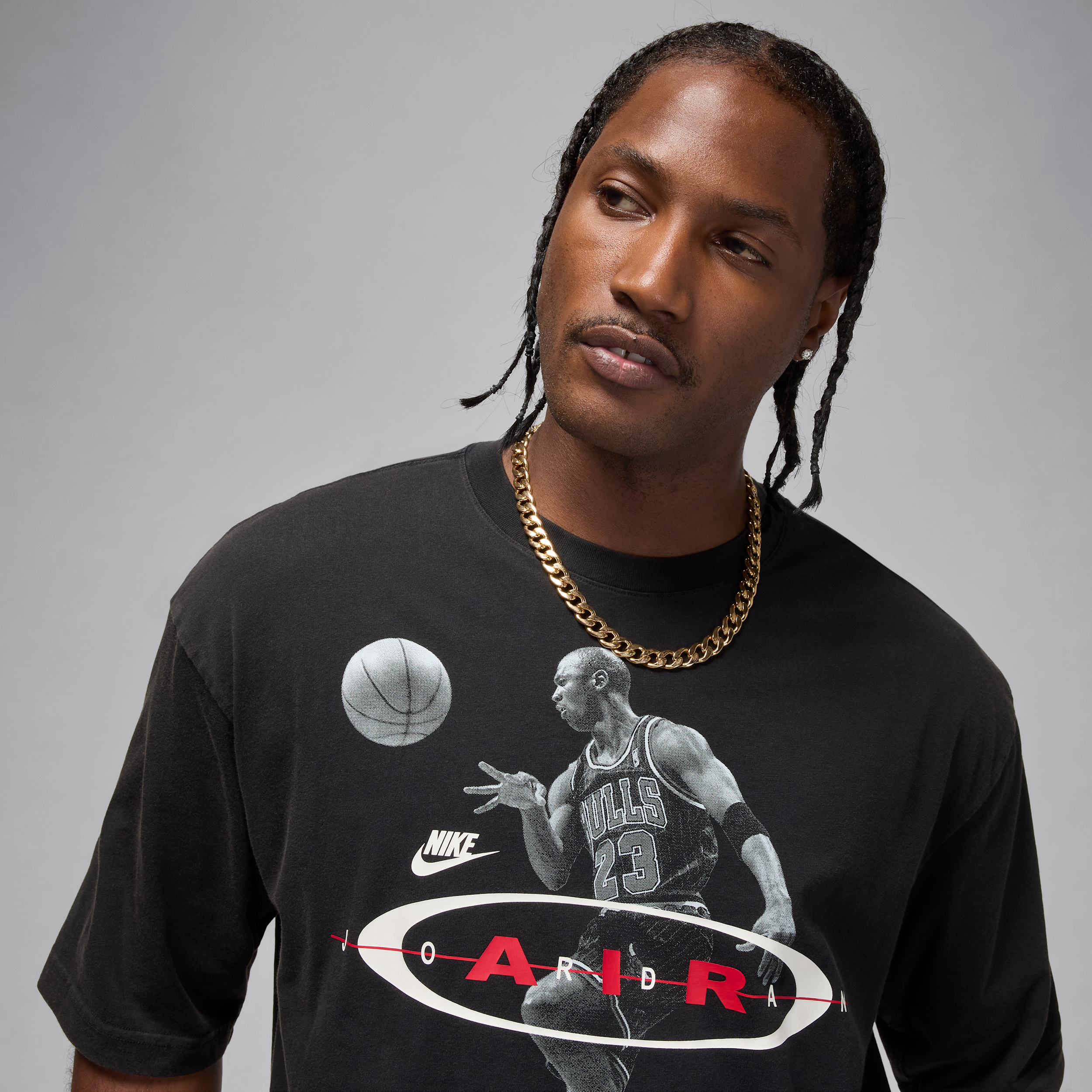 Thumbnail - Jordan Brooklyn T-Shirt (Herren) - Schwarz