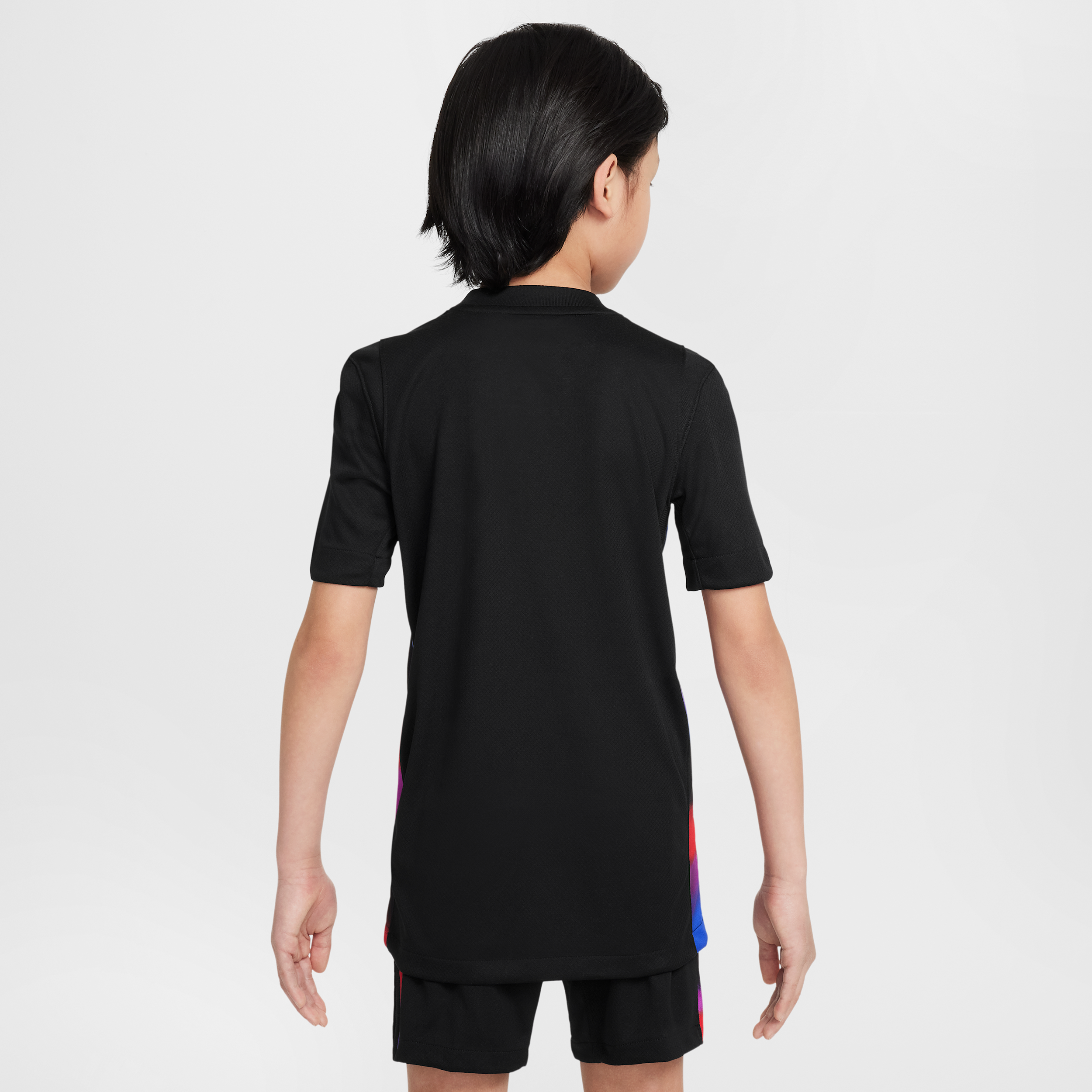Thumbnail - England 2025 Stadium Away (Frauenteam) Nike Dri-FIT Replika-Fußballtrikot (ältere Kinder) - Schwarz