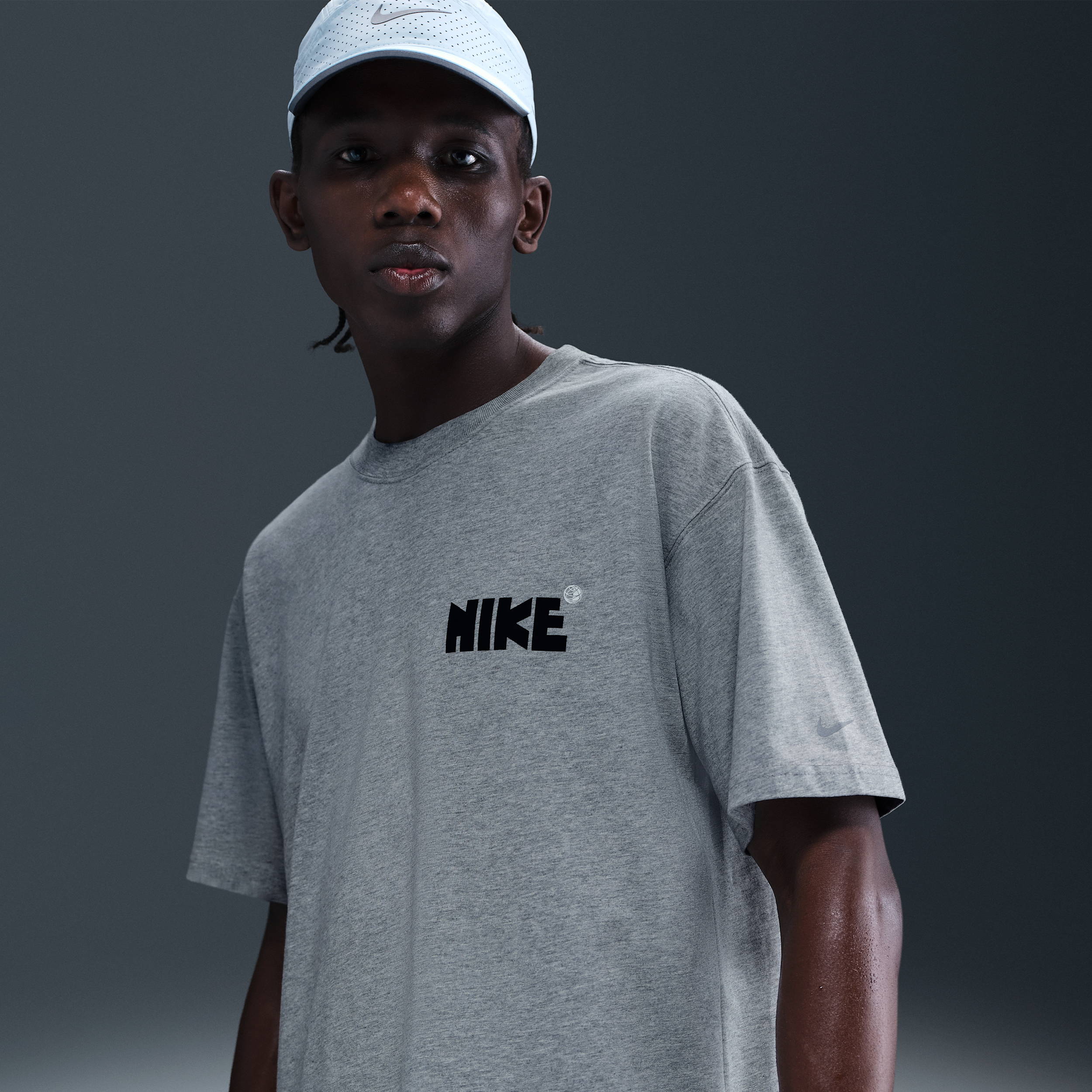 Thumbnail - Nike Herren-Lauf-T-Shirt - Grau