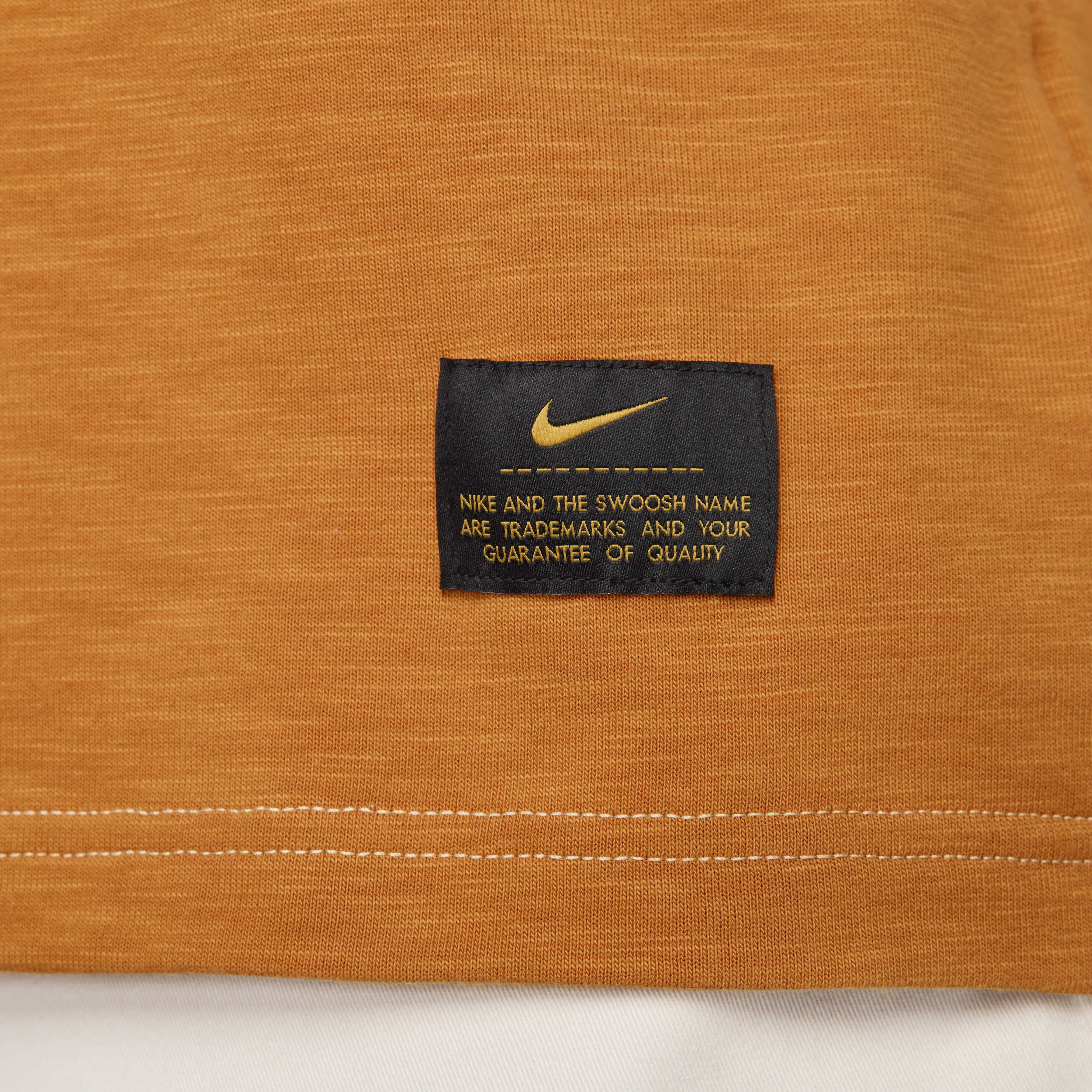 Nike Life knit herentop met korte mouwen Oranje