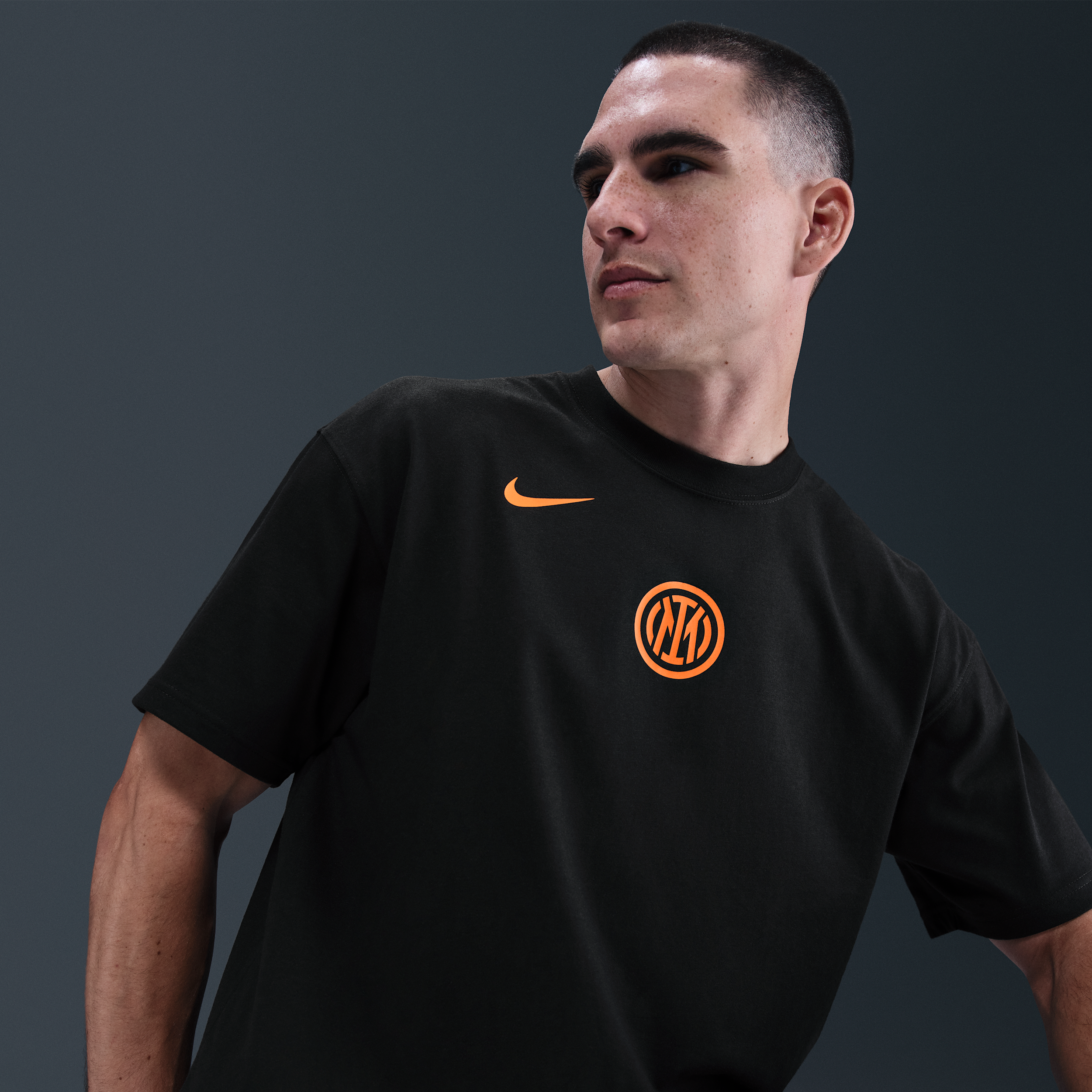 Thumbnail - Inter Mailand Nike Total 90 Fußball-T-Shirt (Herren) - Schwarz