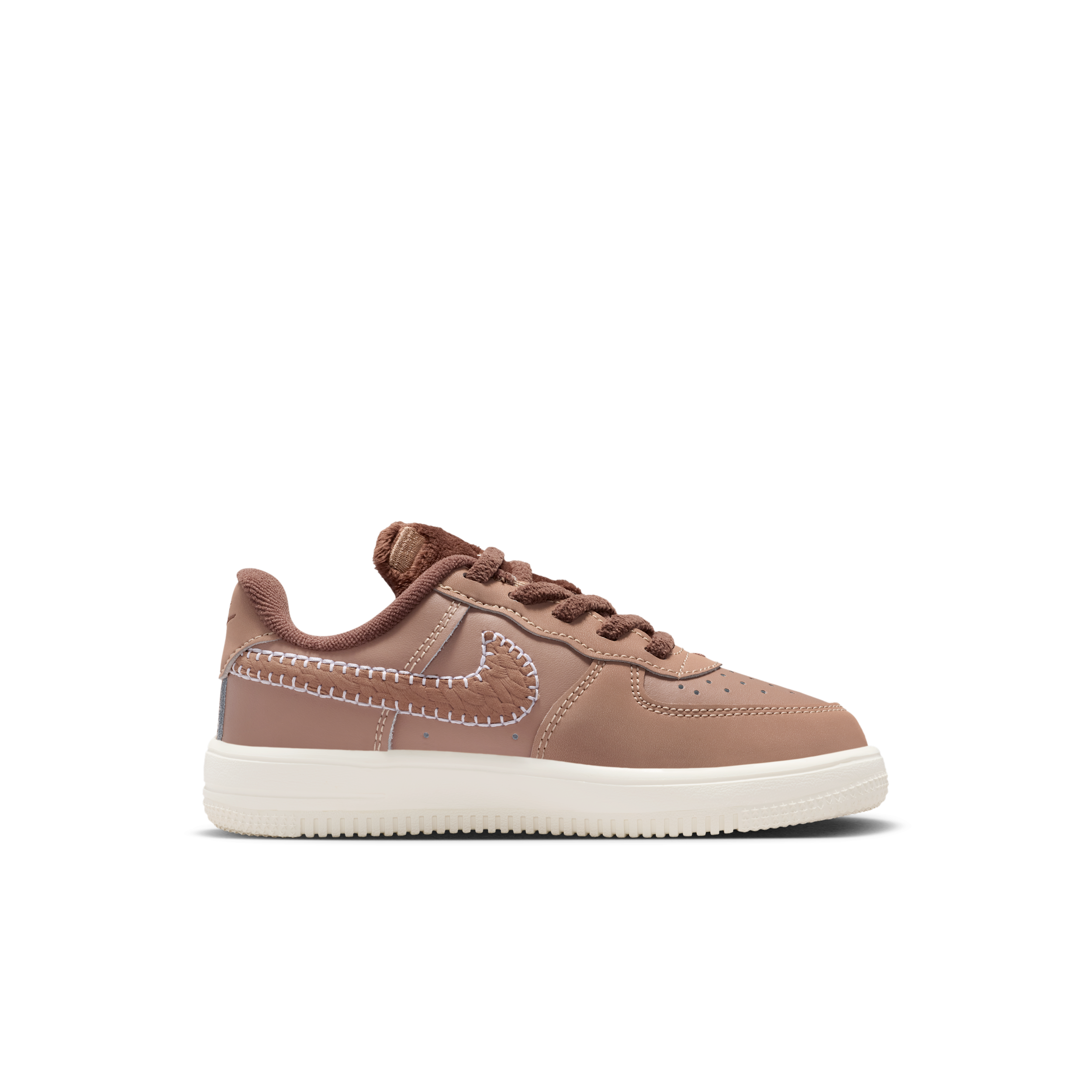 Thumbnail - Nike Force 1 Low EasyOn Schuh (jüngere Kinder) - Braun