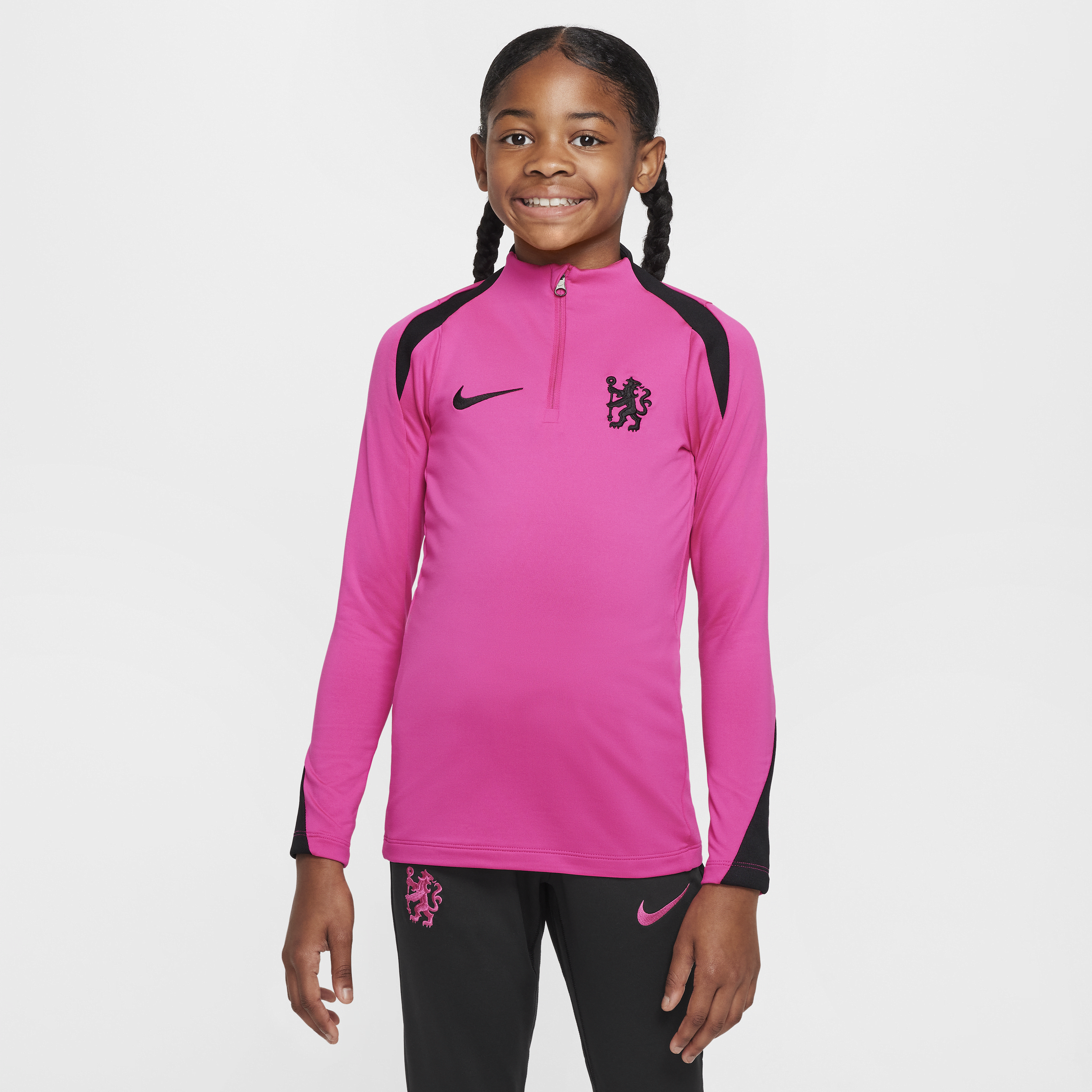 3e haut d'entraînement de foot Nike Dri-FIT Chelsea FC Strike pour ado - Rose
