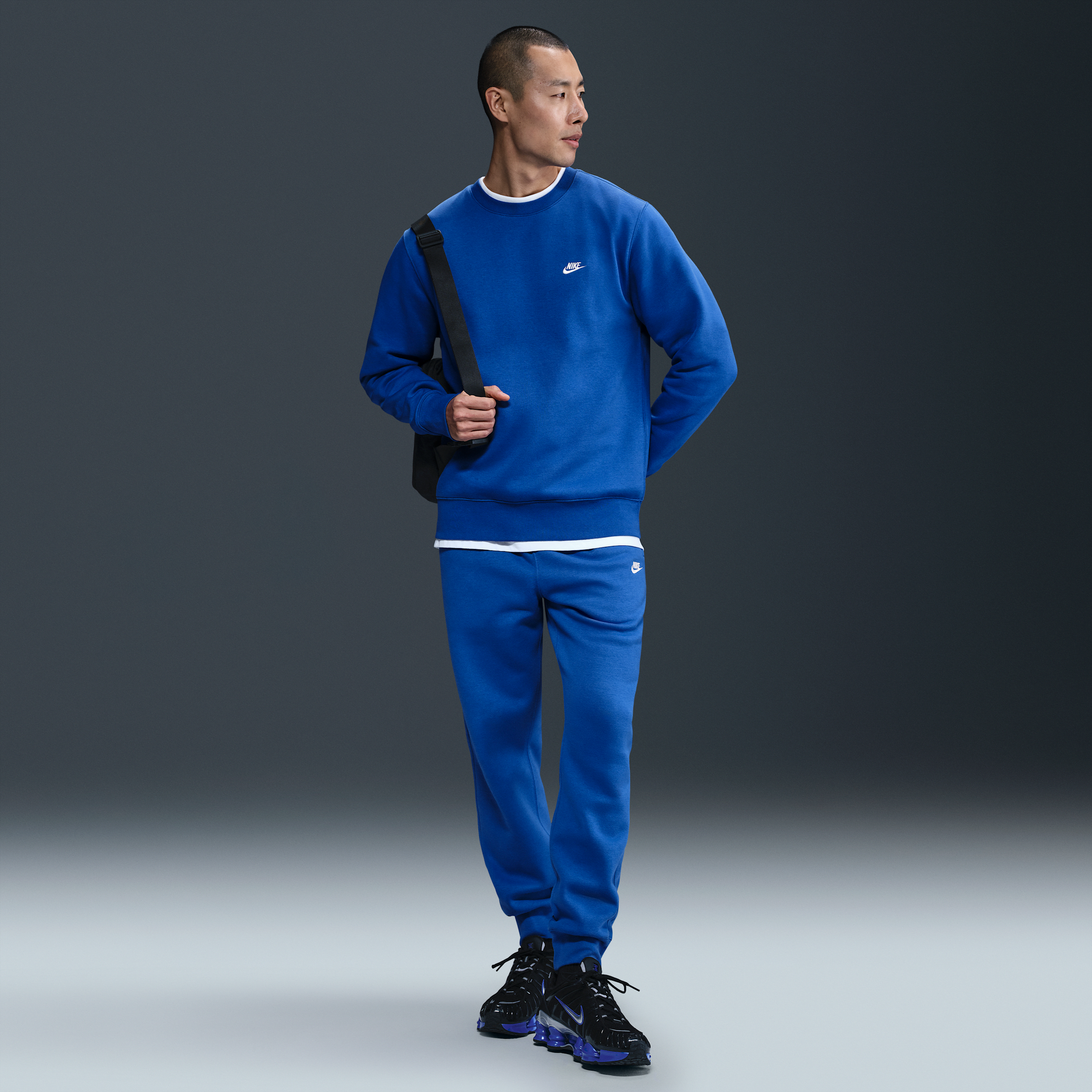 Haut en Fleece Nike Club pour homme - Bleu