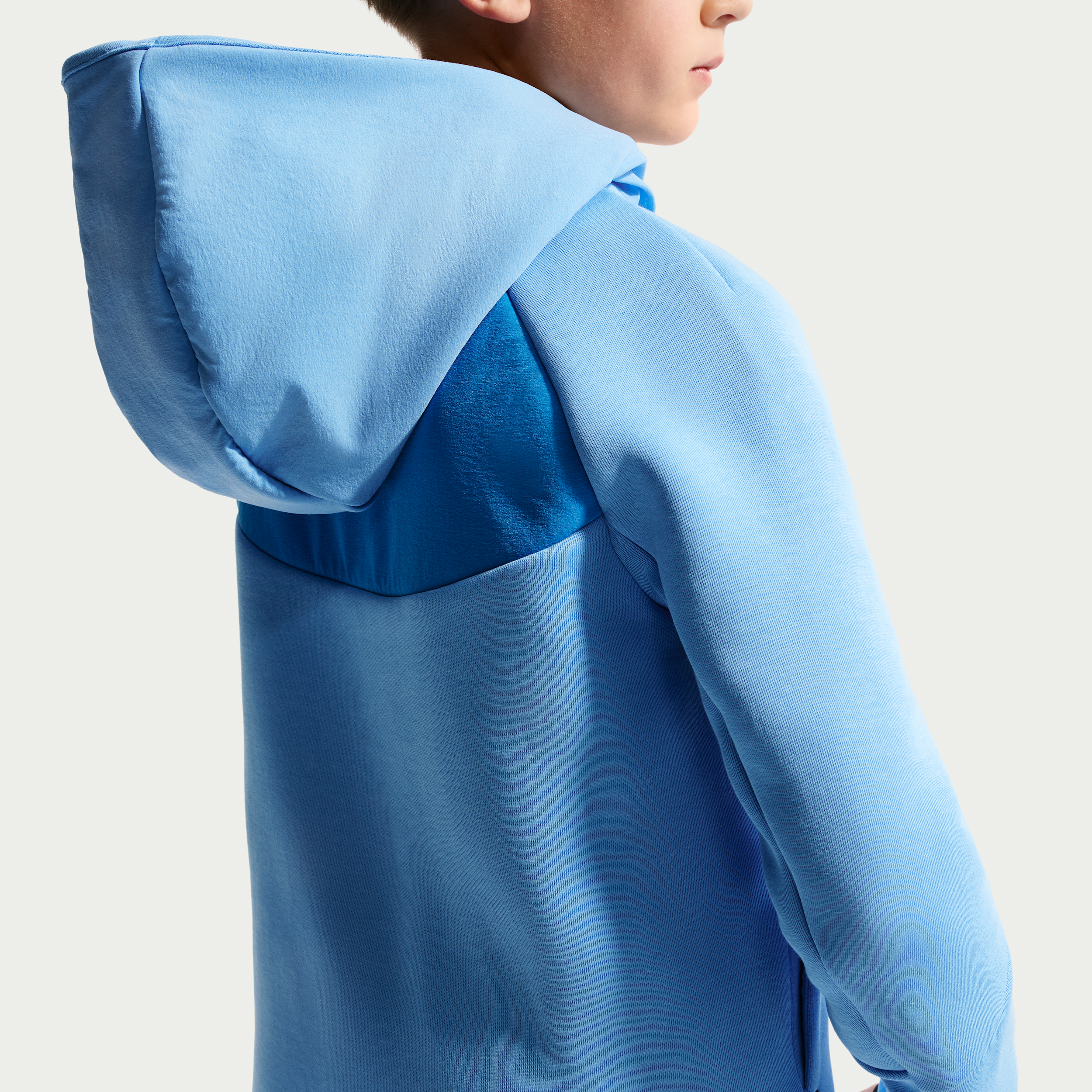 Thumbnail - Nike Tech Fleece Hoodie mit durchgehendem Reißverschluss für ältere Kinder - Blau