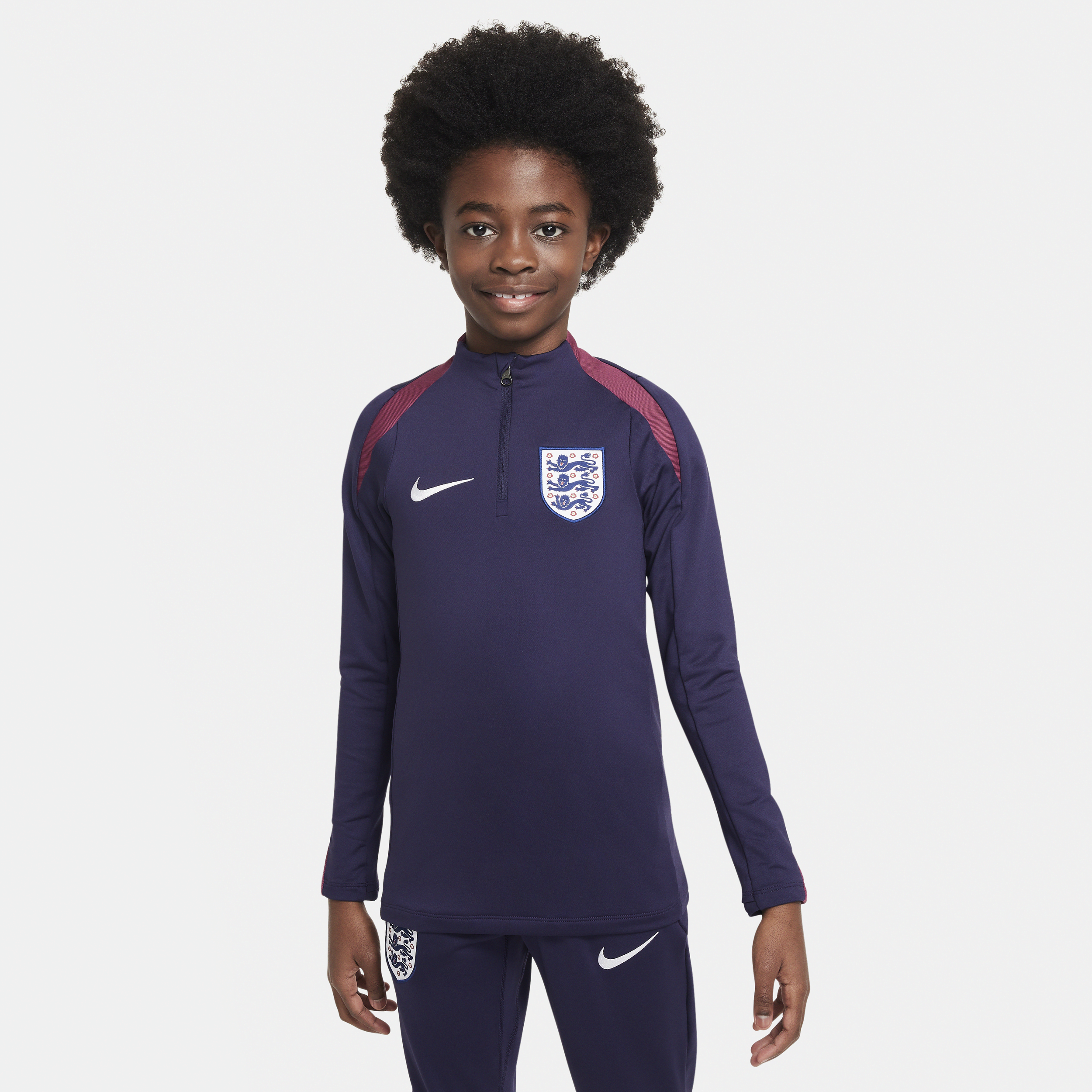 Nike Engeland Strike Dri-FIT voetbaltrainingstop voor kids Paars