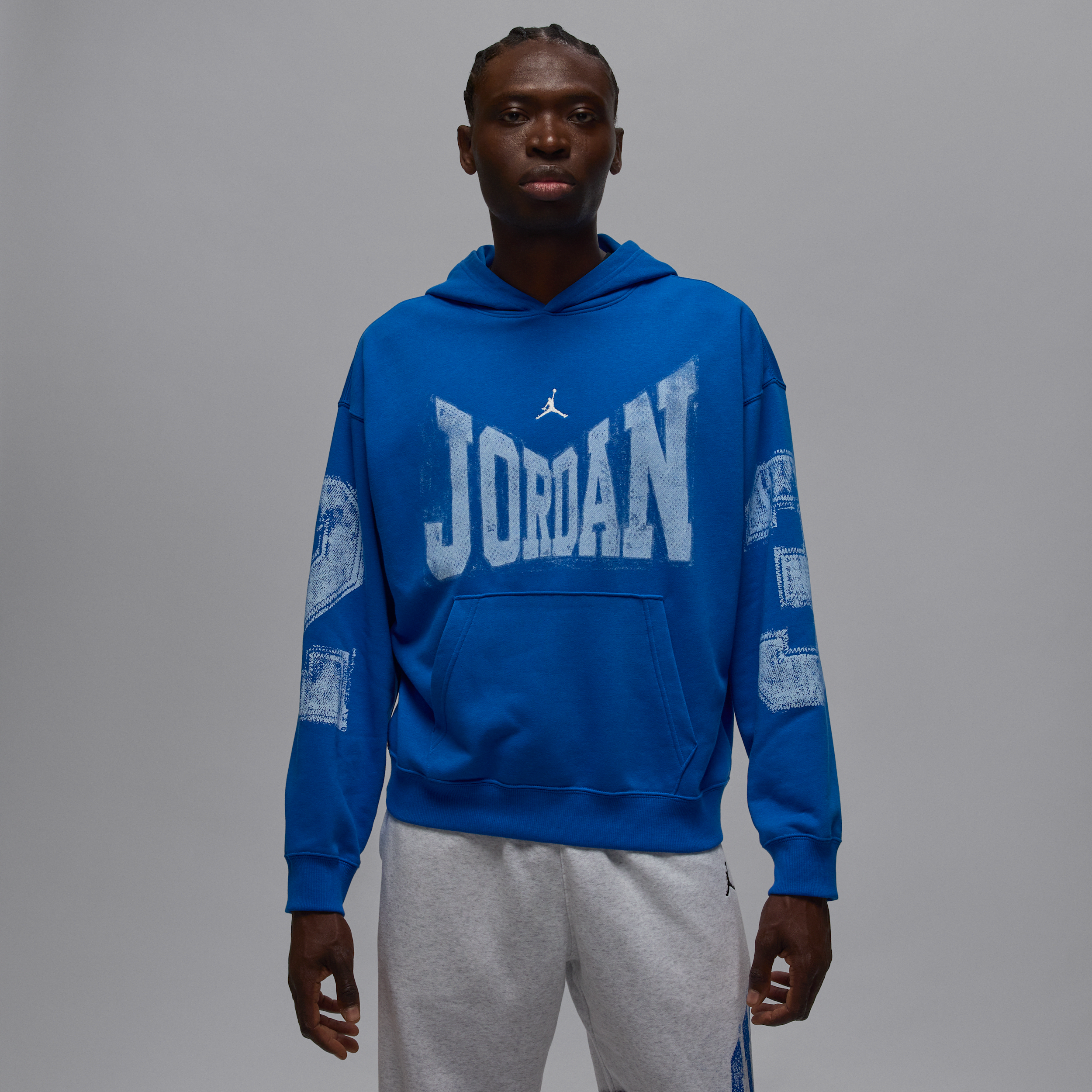 blue jordan pullover