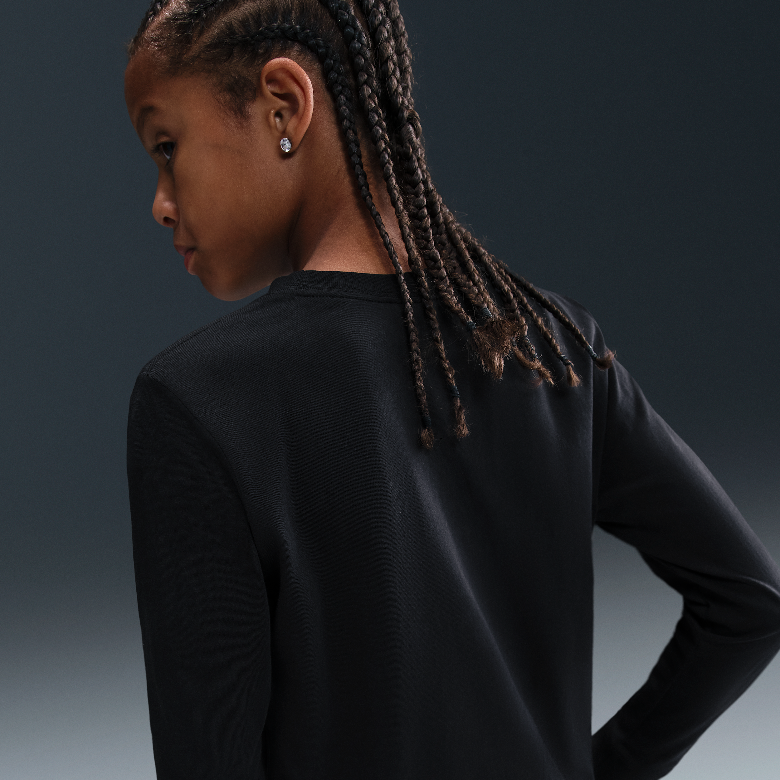 Thumbnail - Nike Longsleeve für ältere Kinder - Schwarz