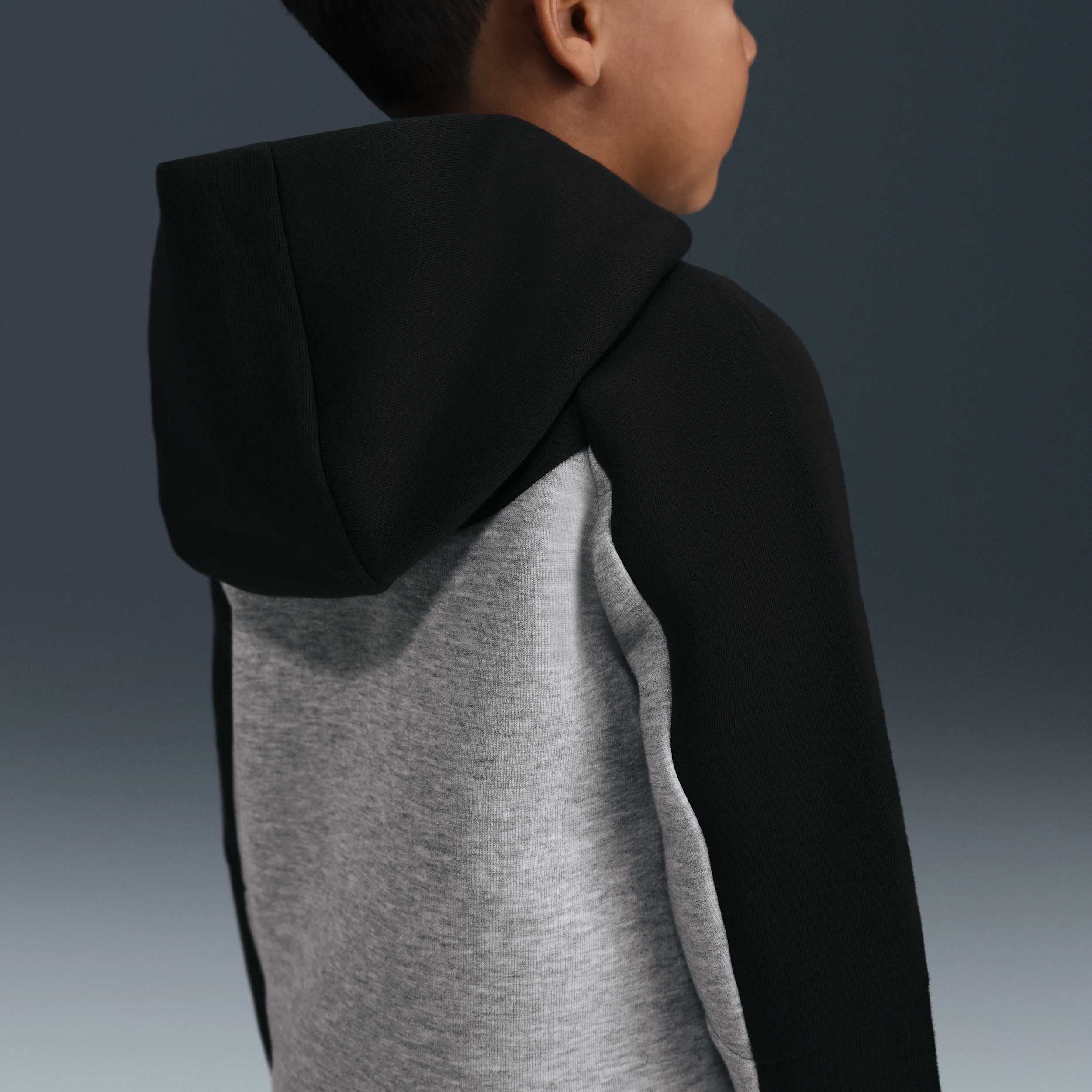 Thumbnail - Nike 2-teiliges Tech Fleece Set mit durchgehendem Reißverschluss (Kleinkinder) - Schwarz