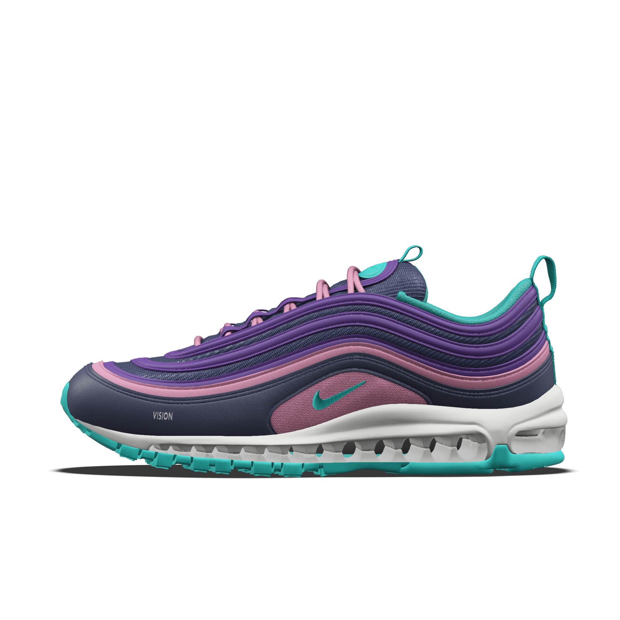 Custom Nike Air Max 97 By You-sko til mænd - blå - 5609616689