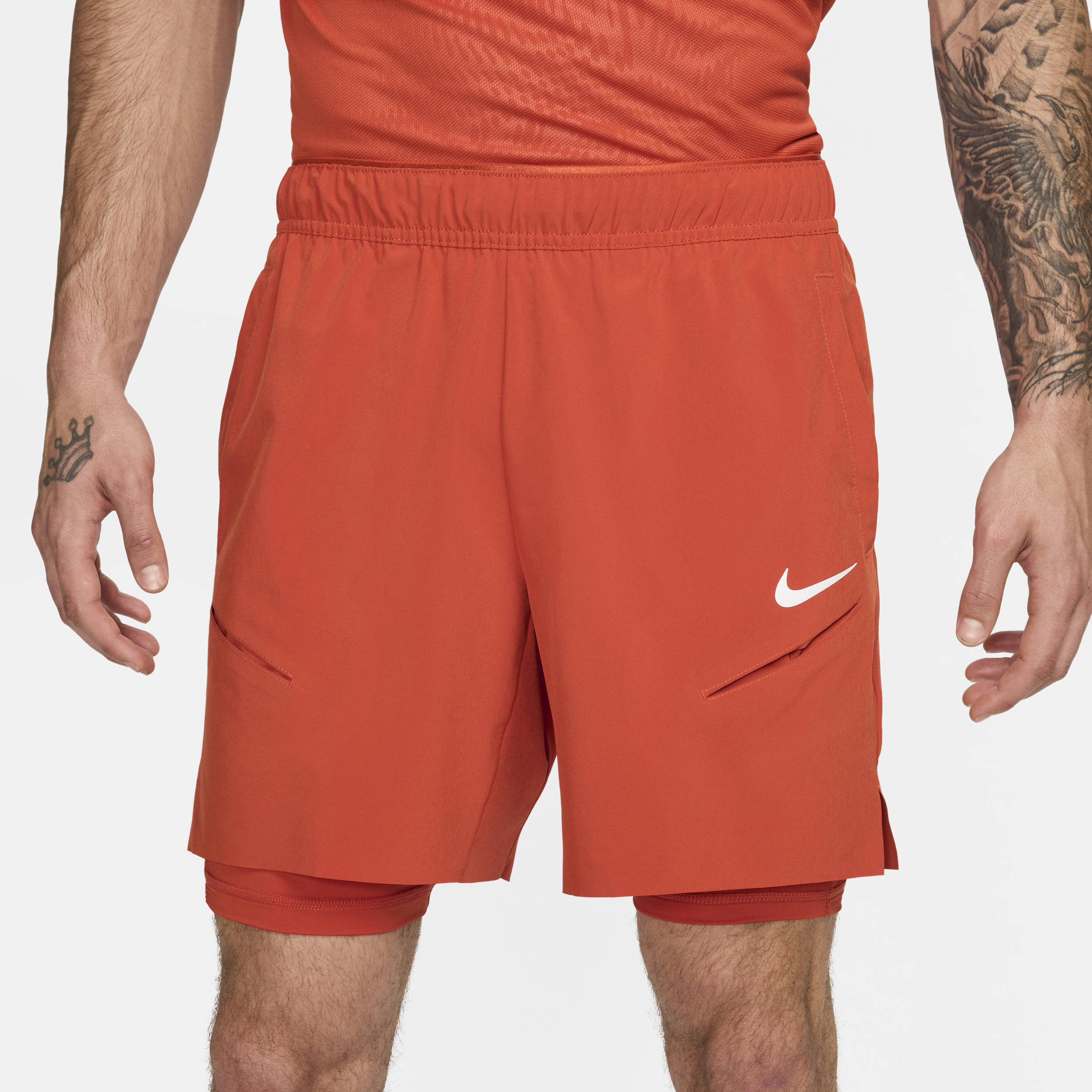 Nike Court Slam Dri-FIT tennisshorts voor heren Oranje