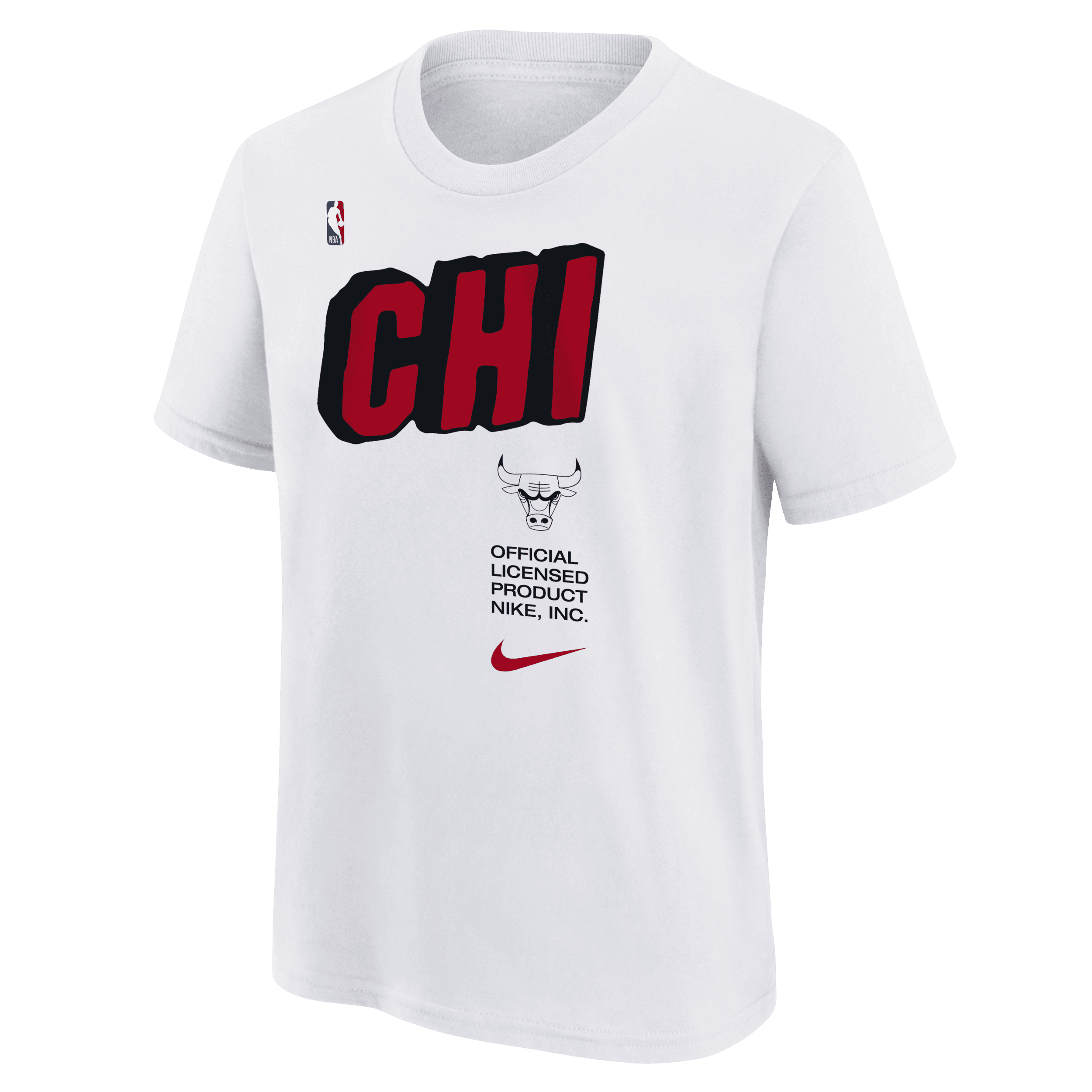 Nike Chicago Bulls NBA-shirt voor jongens Wit