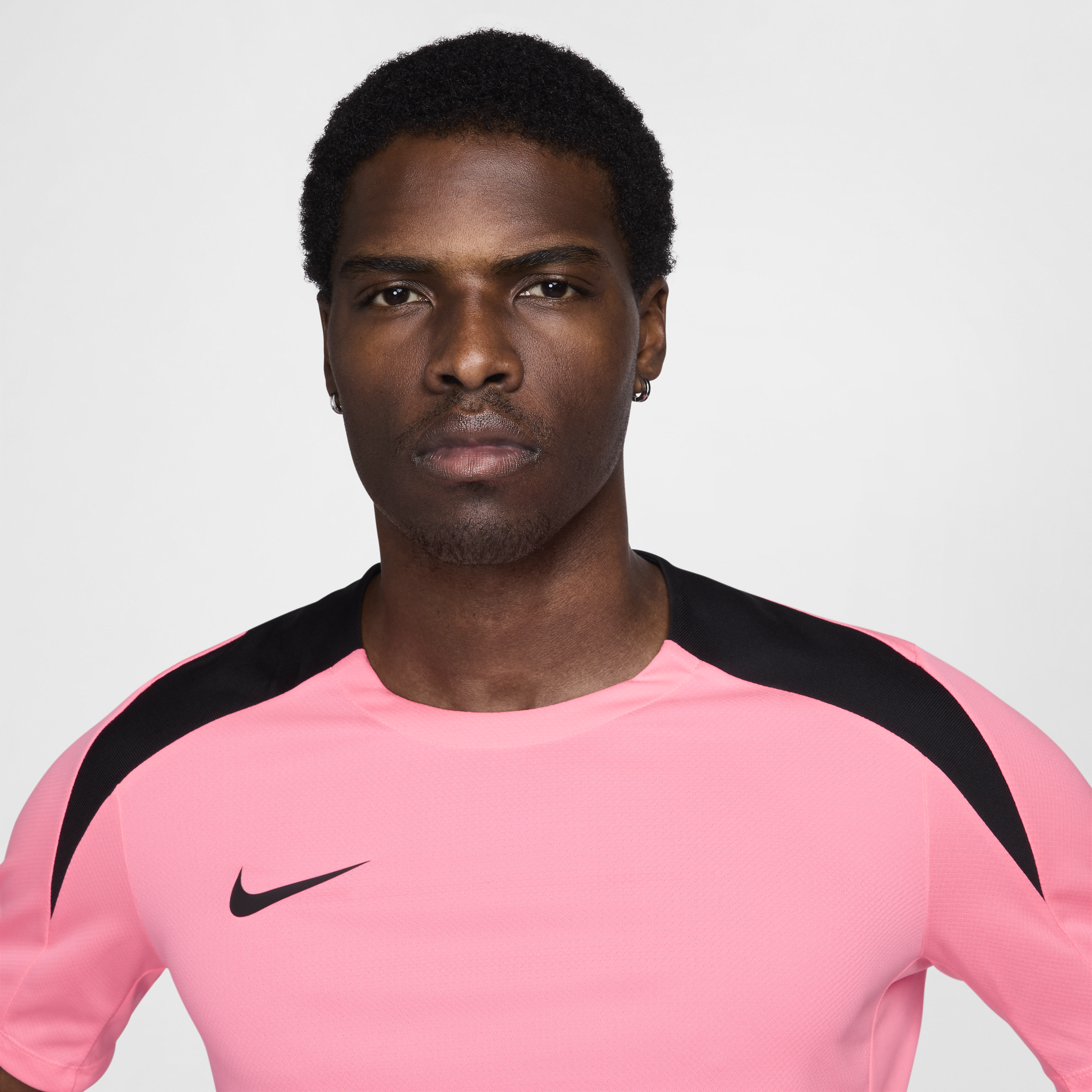 Nike Strike voetbaltop met Dri-FIT en korte mouwen voor heren Roze