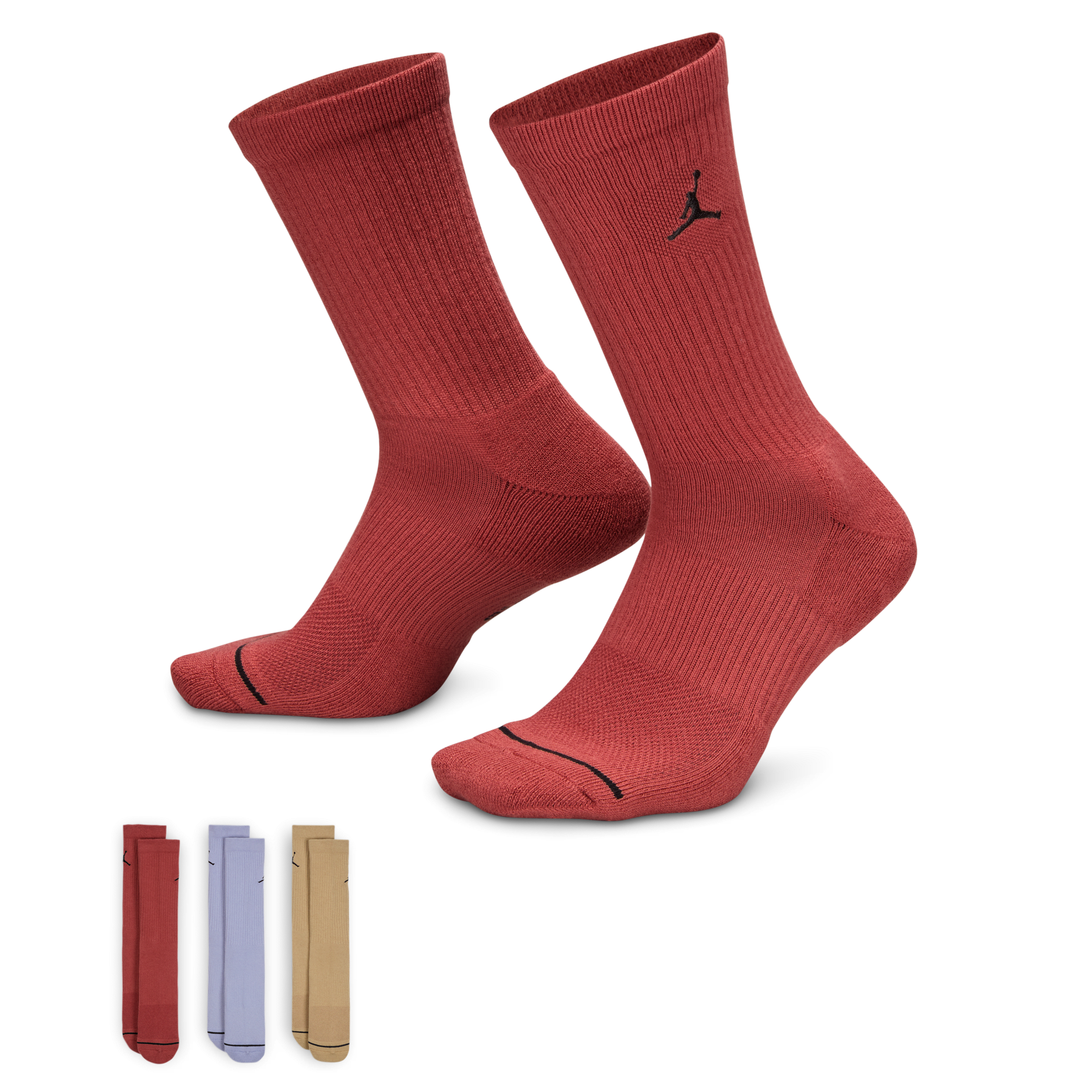 Chaussettes mi-mollet Jordan Everyday (3 paires) - Multicolore