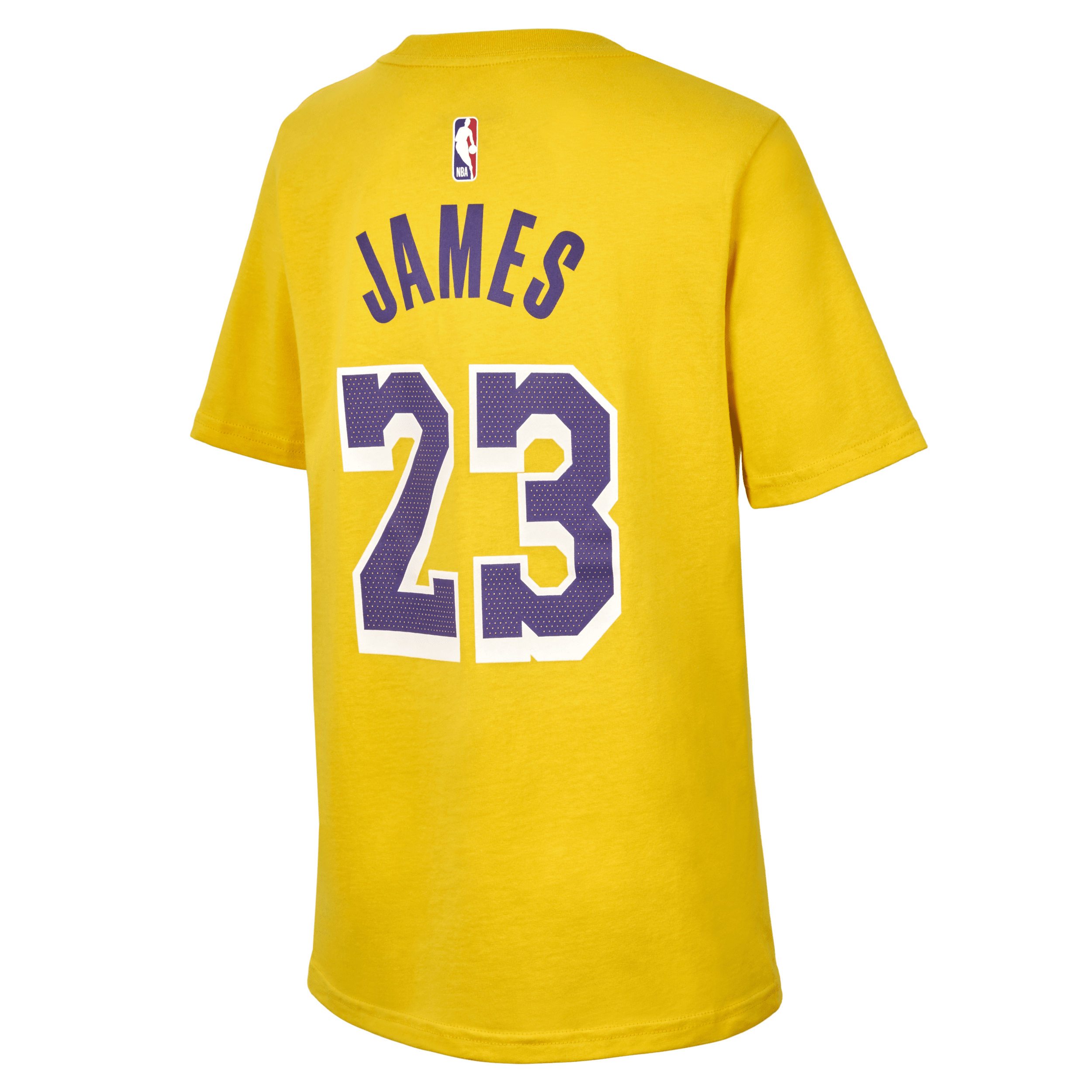 Nike LeBron James Los Angeles Lakers NBA-shirt voor jongens Geel