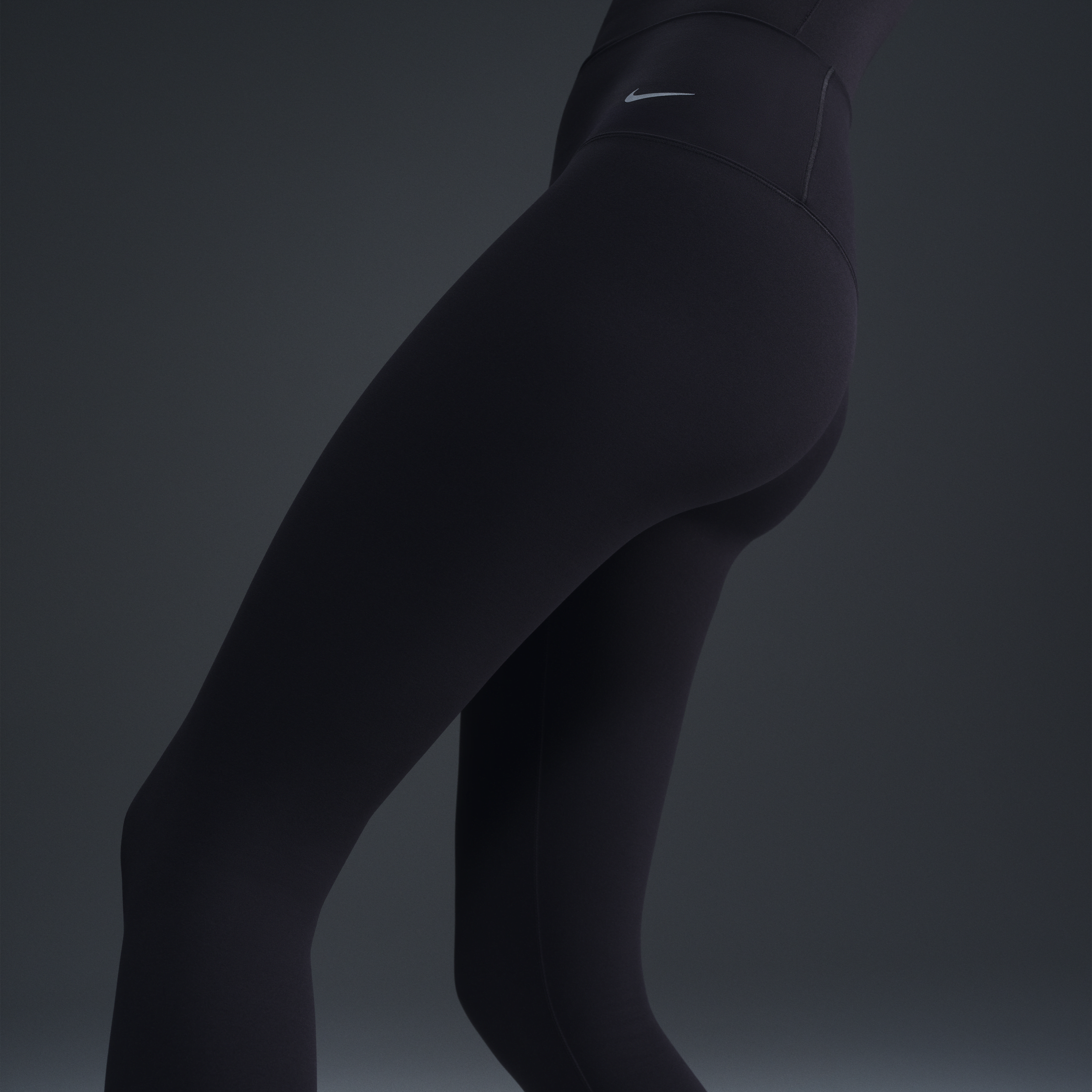 Legging 7/8 à taille haute et maintien léger Nike Zenvy pour femme - Noir