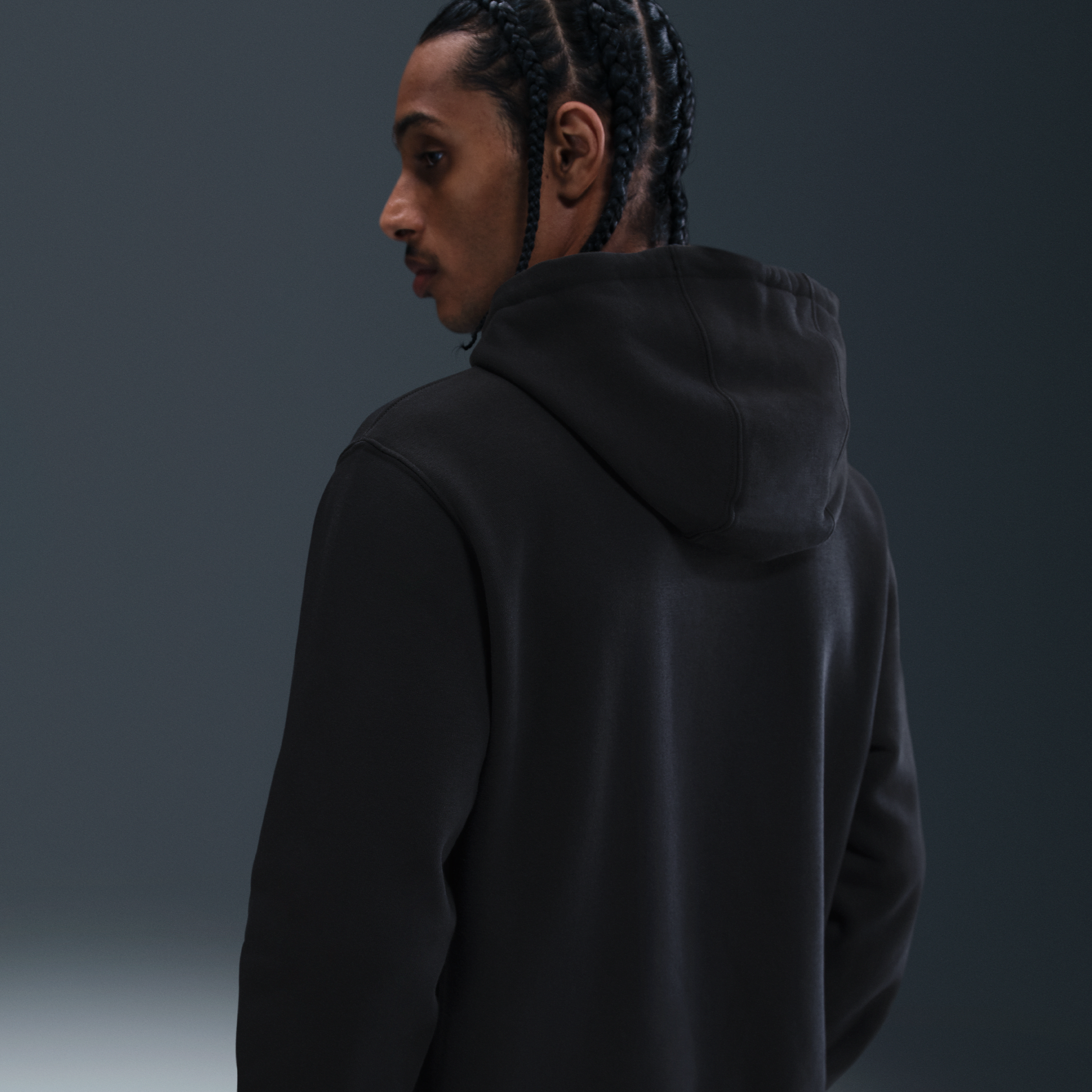 Sweat à capuche en Fleece Nike Club pour homme - Noir