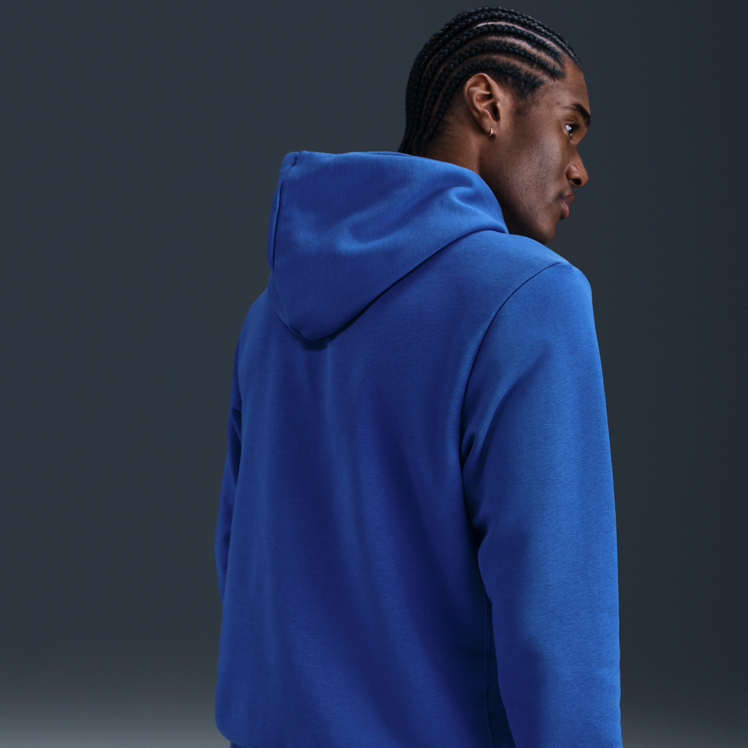 Thumbnail - Atlético Madrid Standard Issue Nike Dri-FIT Fußball-Hoodie (Herren) - Blau