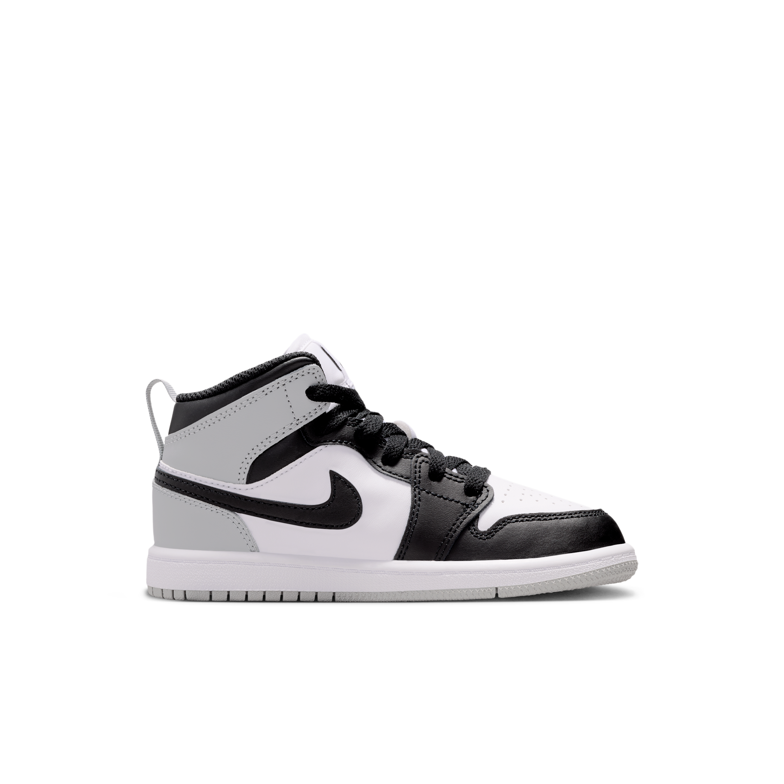 Thumbnail - Jordan 1 Mid Schuh für jüngere Kinder - Weiß