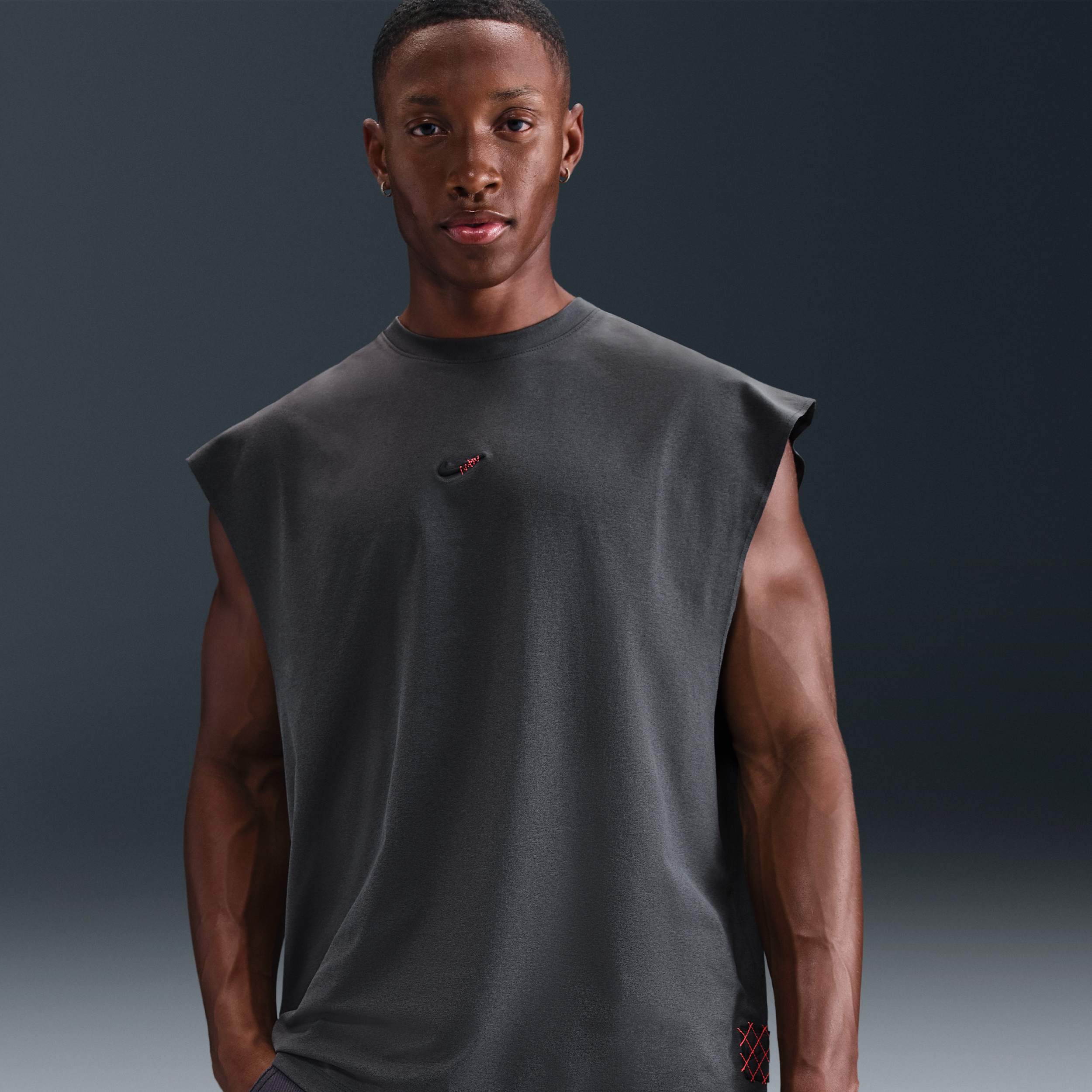 Thumbnail - Nike Dri-FIT ärmelloses Basketballoberteil (Herren) - Grau