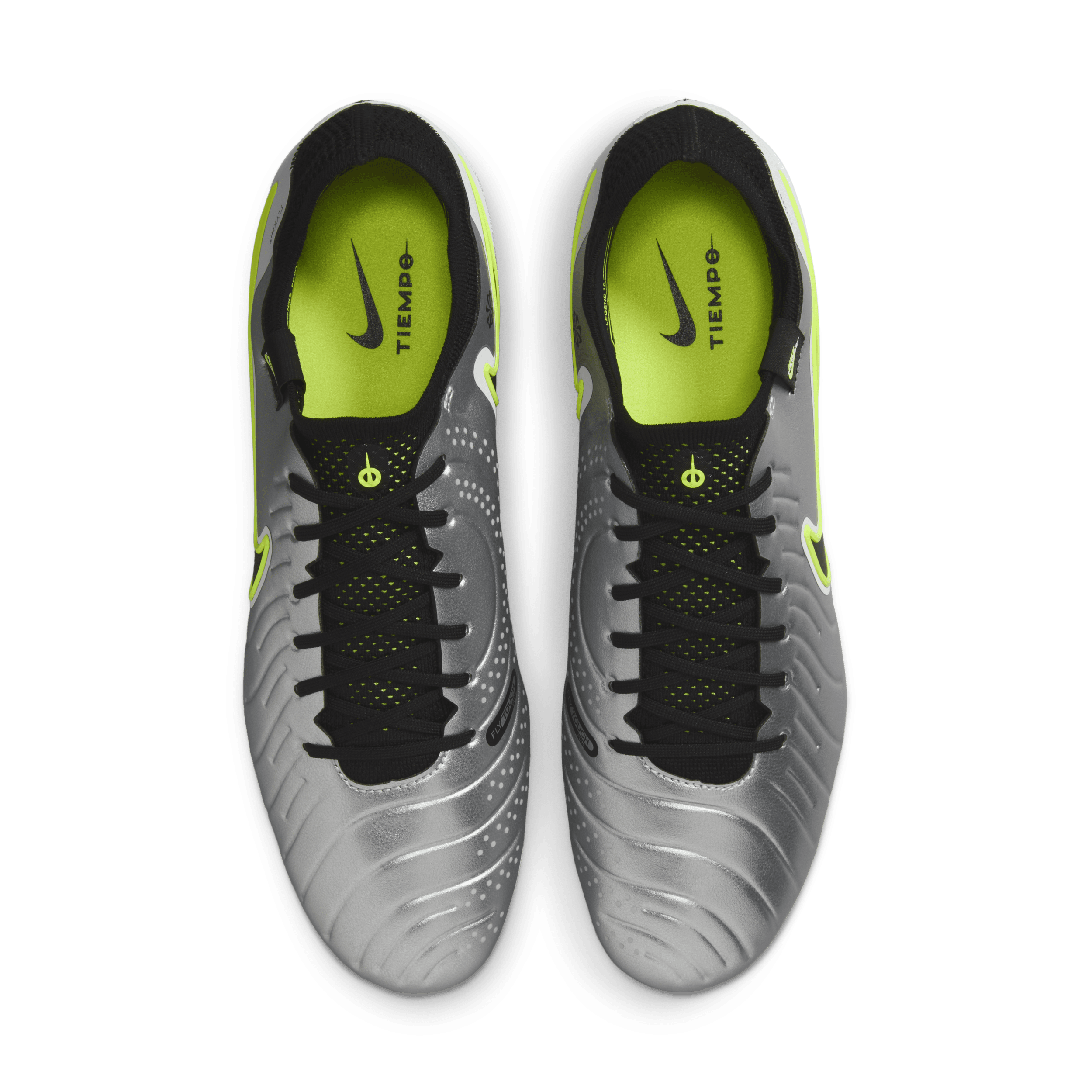 Chaussure de foot basse à crampons pour terrain gras Nike Tiempo Legend 10 Elite - Gris