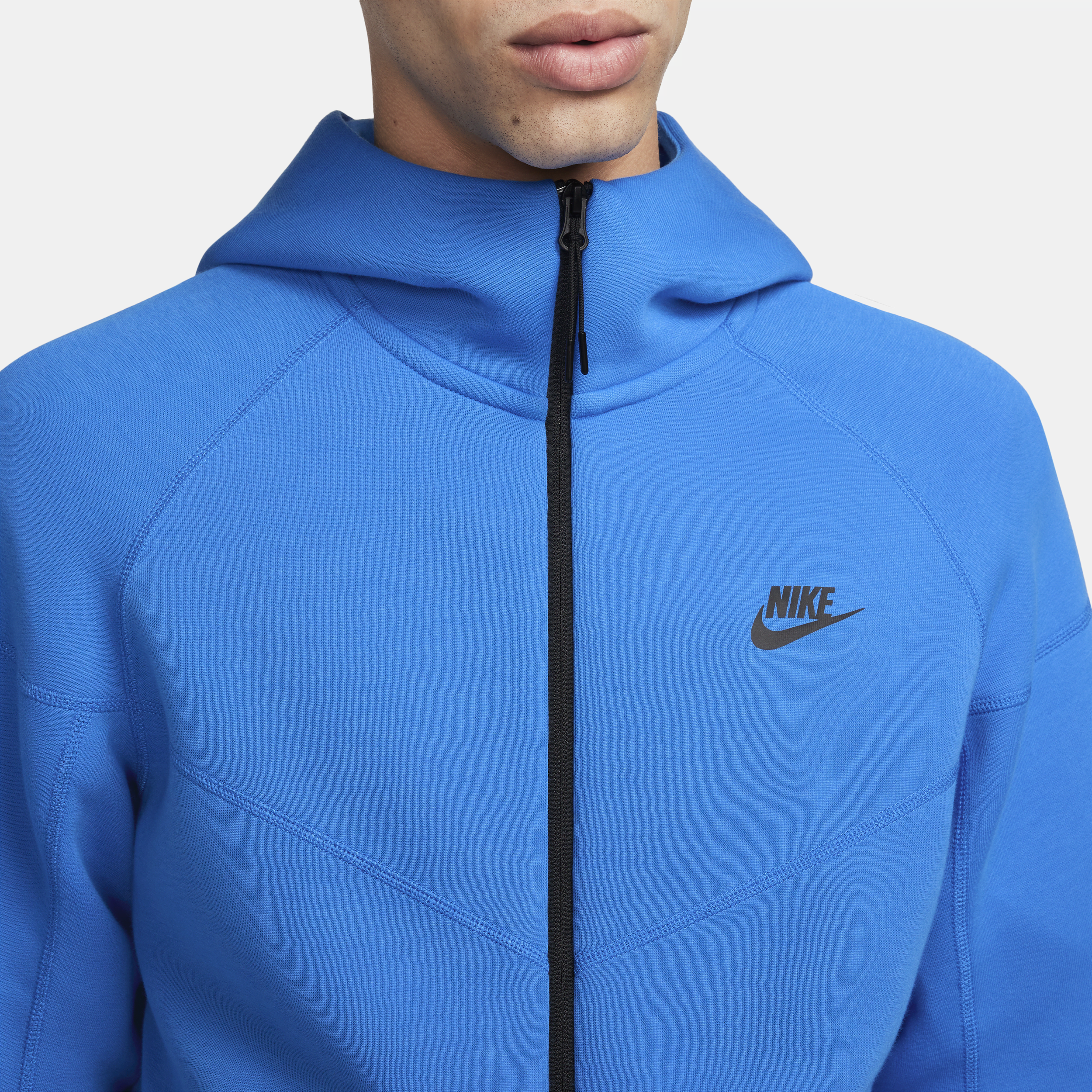 Nike Sportswear Tech Fleece Windrunner Hoodie met rits voor heren Blauw