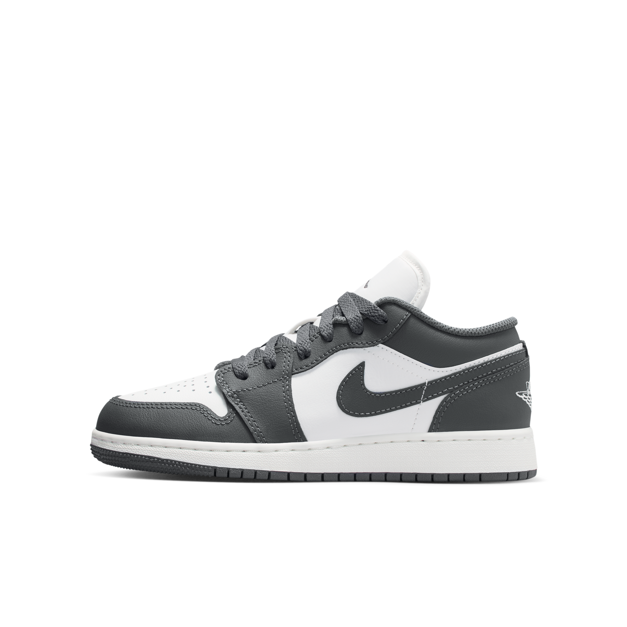 Nike Air Jordan 1 Low Older Kids Shoes - Grey