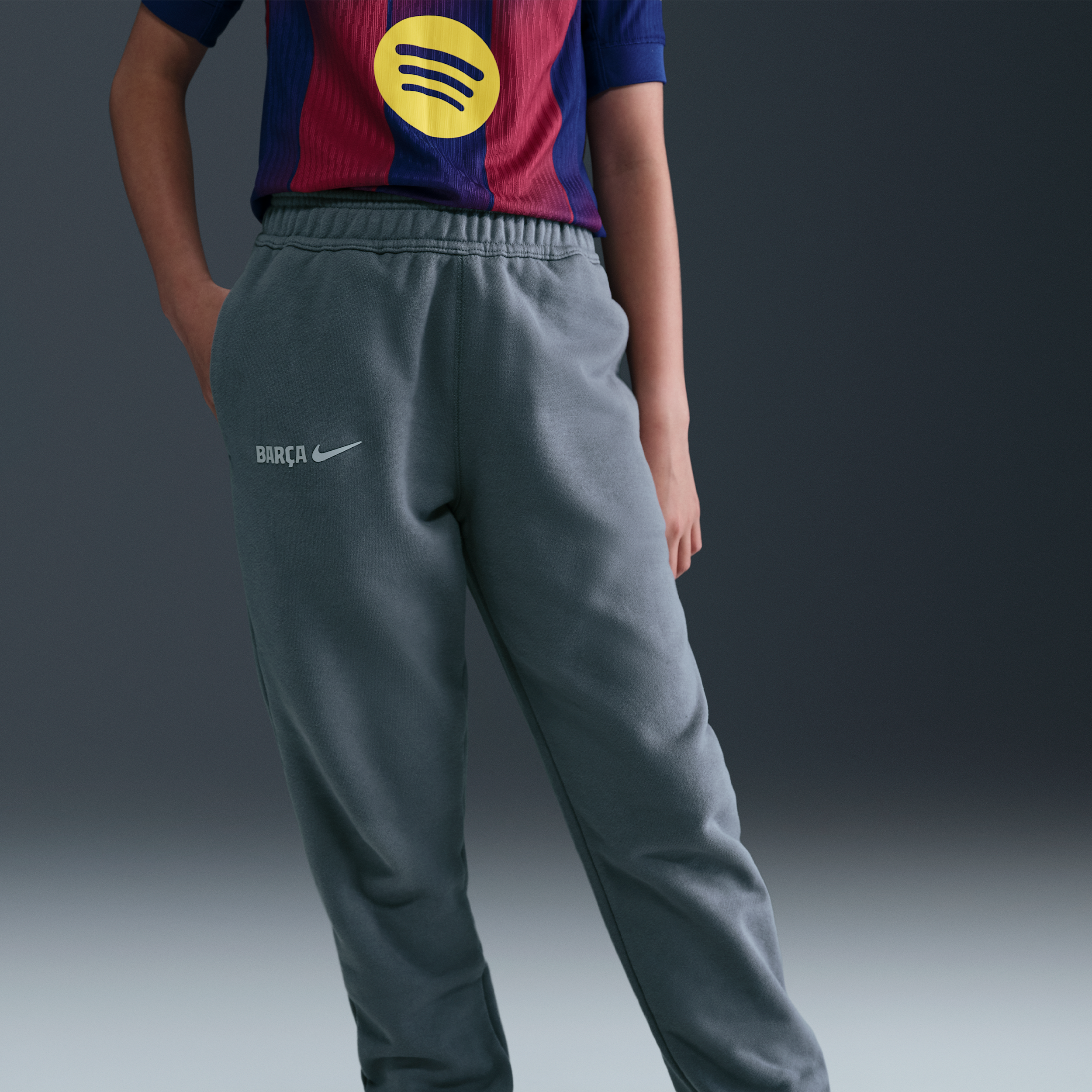 Thumbnail - FC Barcelona Air Nike Football-Hose (ältere Kinder) - Grau